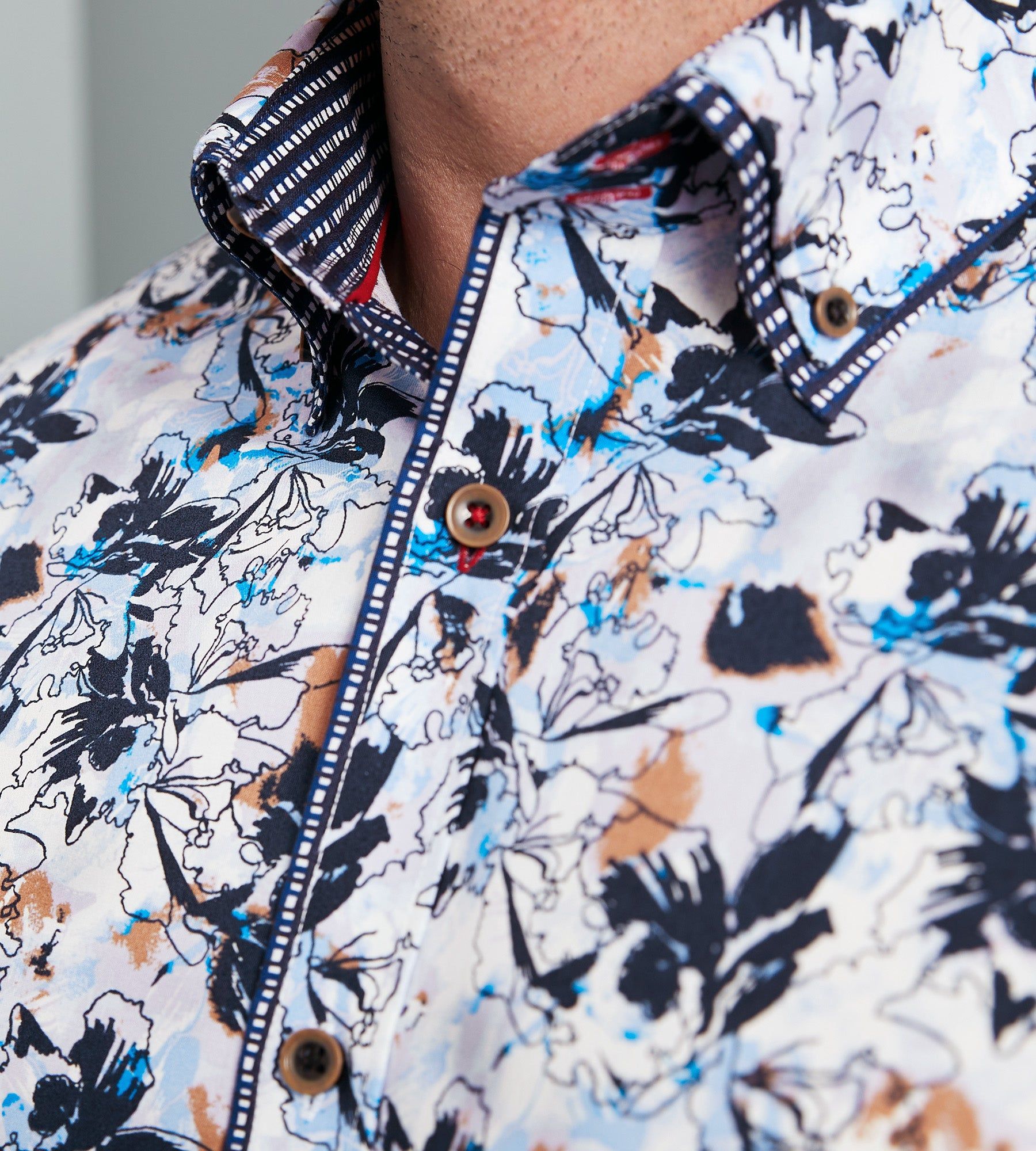 Non-Iron Double Collar Long Sleeve Sport Shirt sold by Mr. Big and Tall product image thumbnail 2