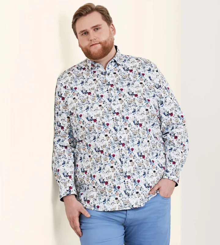 360° Stretch Floral Long Sleeve Sport Shirt sold by Mr. Big and Tall