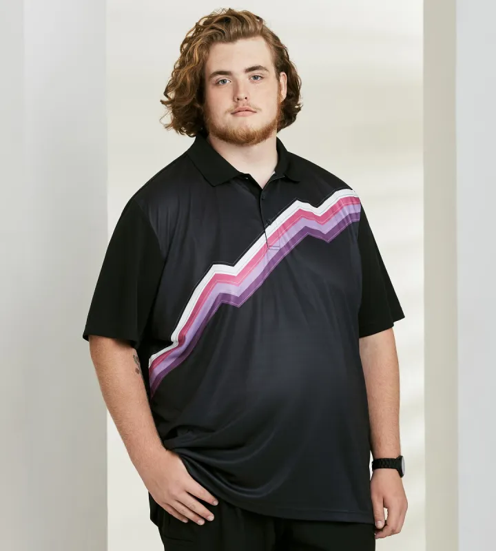 Active Zig Zag Design Polo sold by Mr. Big and Tall