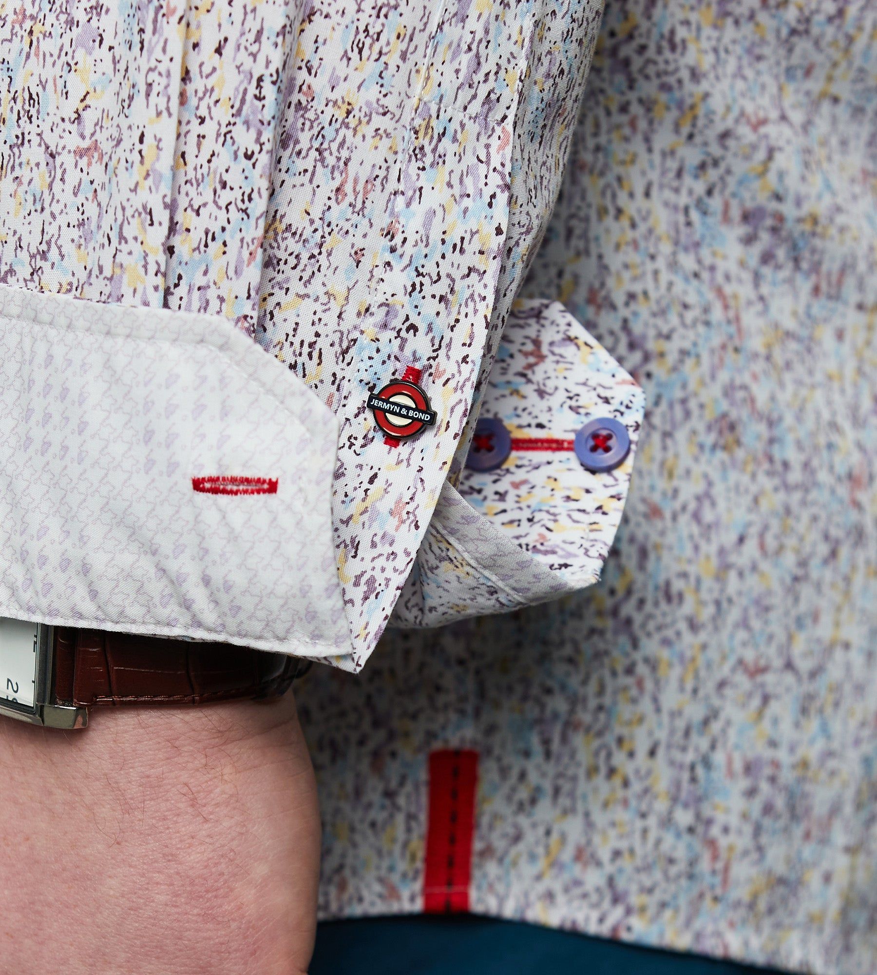 Non-Iron Multi Print Long Sleeve Sport Shirt sold by Mr. Big and Tall product image thumbnail 3