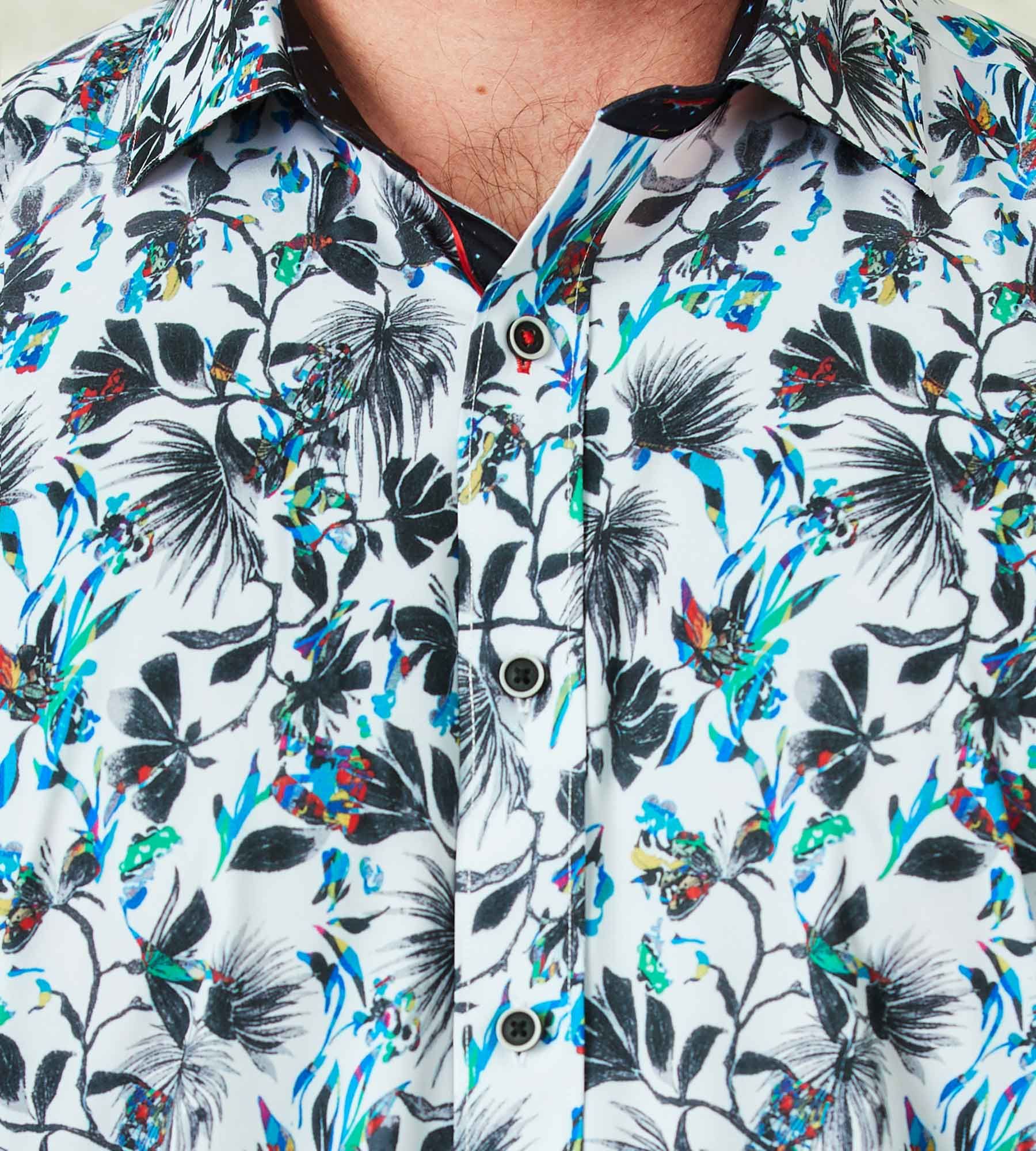 Floral Print Short Sleeve Sport Shirt sold by Mr. Big and Tall product image thumbnail 2