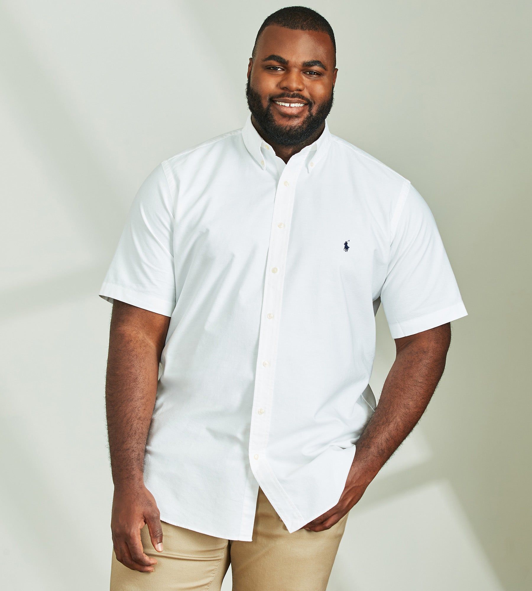 Oxford Short Sleeve Sport Shirt sold by Mr. Big and Tall