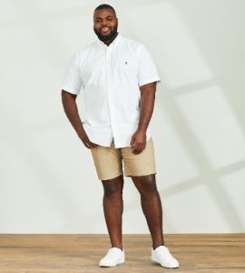 Oxford Short Sleeve Sport Shirt sold by Mr. Big and Tall