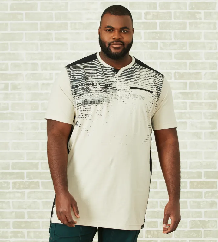 Notched Neck Graphic Tee sold by Mr. Big and Tall