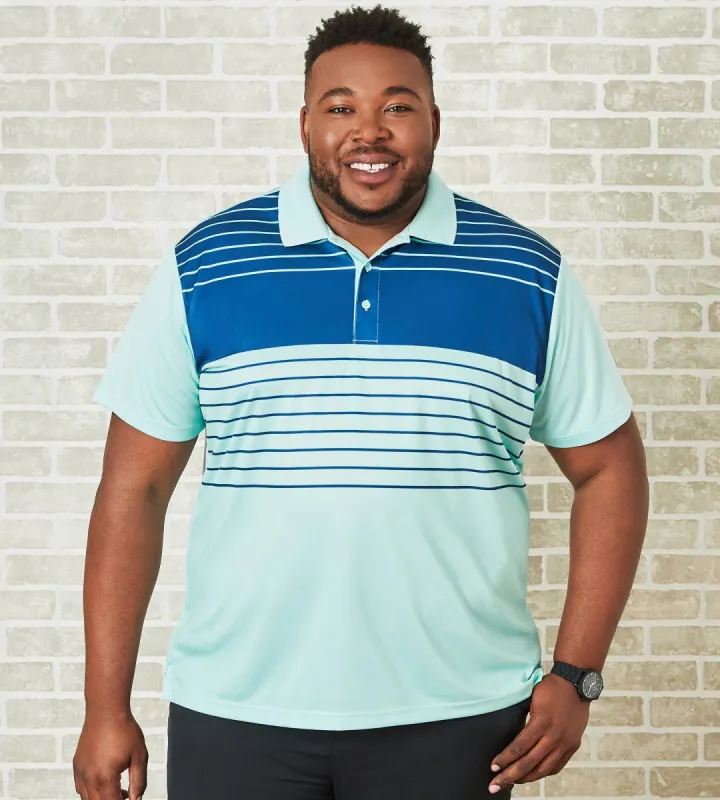 Active Striped Polo sold by Mr. Big and Tall