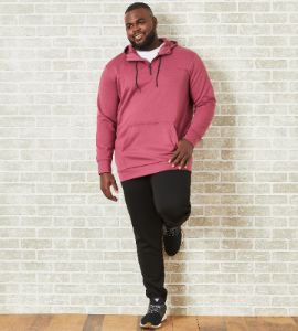 Quarter-Zip Scuba Hoodie sold by Mr. Big and Tall