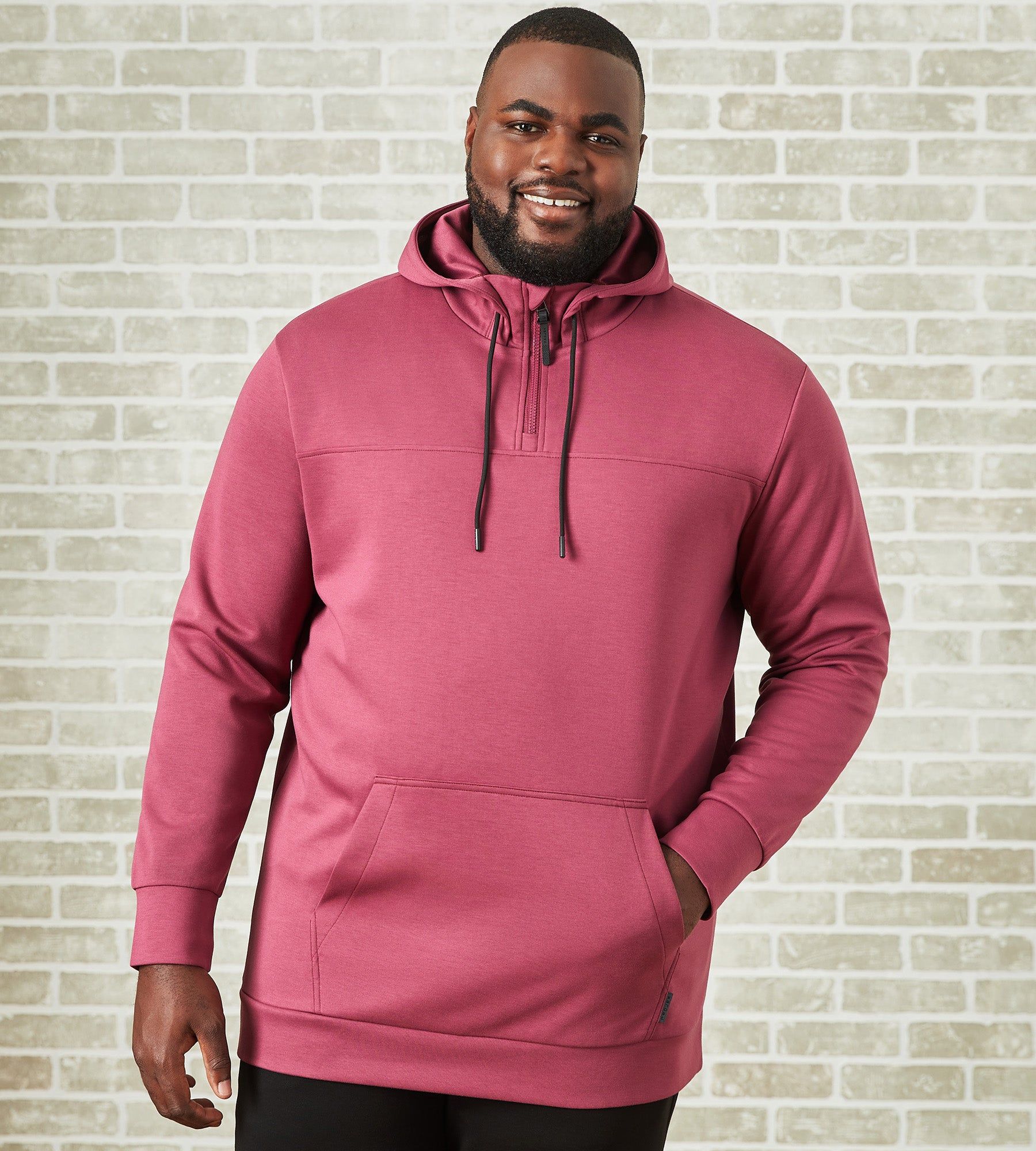 Quarter-Zip Scuba Hoodie sold by Mr. Big and Tall