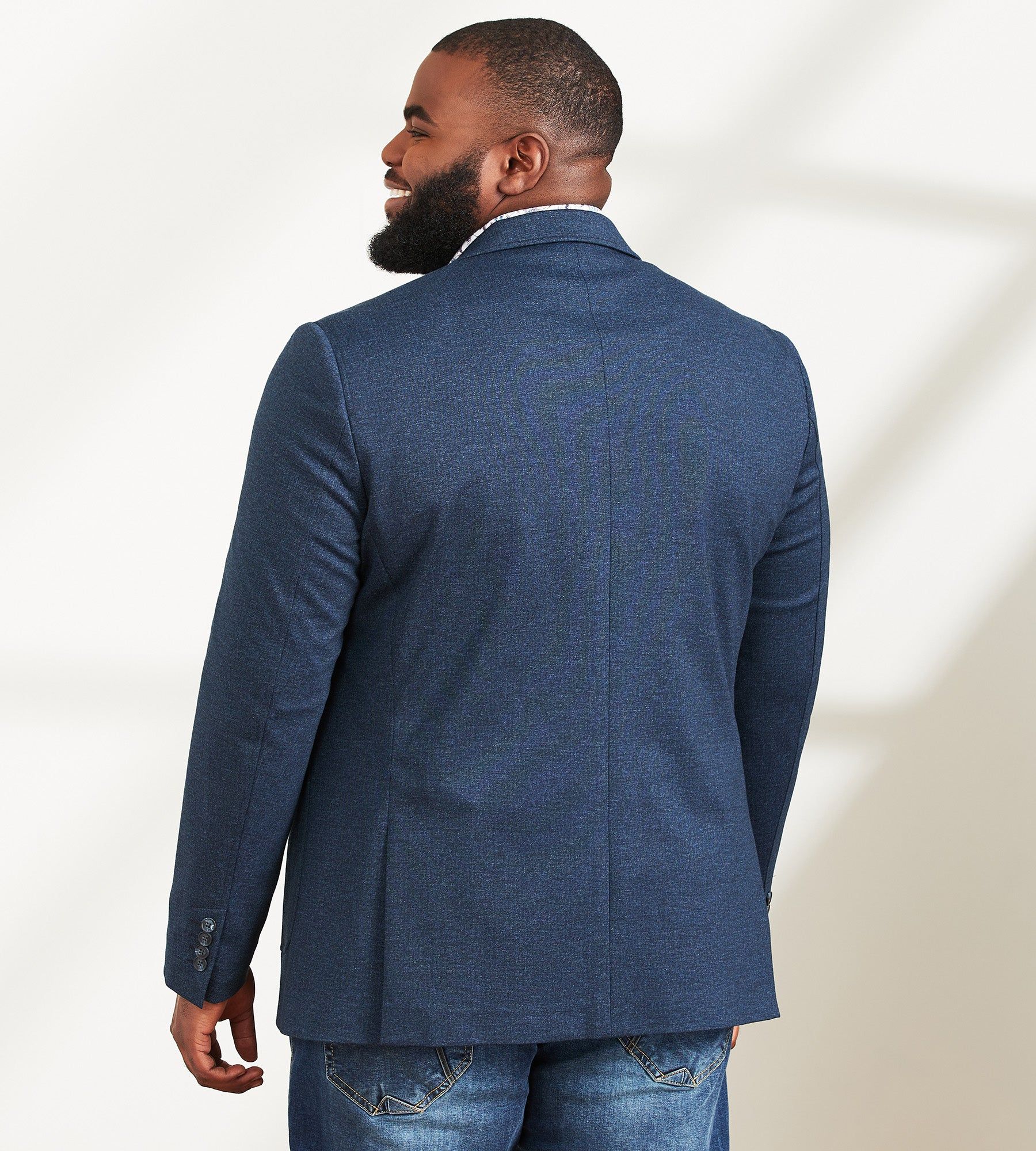 Modern Fit Tonal Knit Sport Jacket sold by Mr. Big and Tall product image thumbnail 3