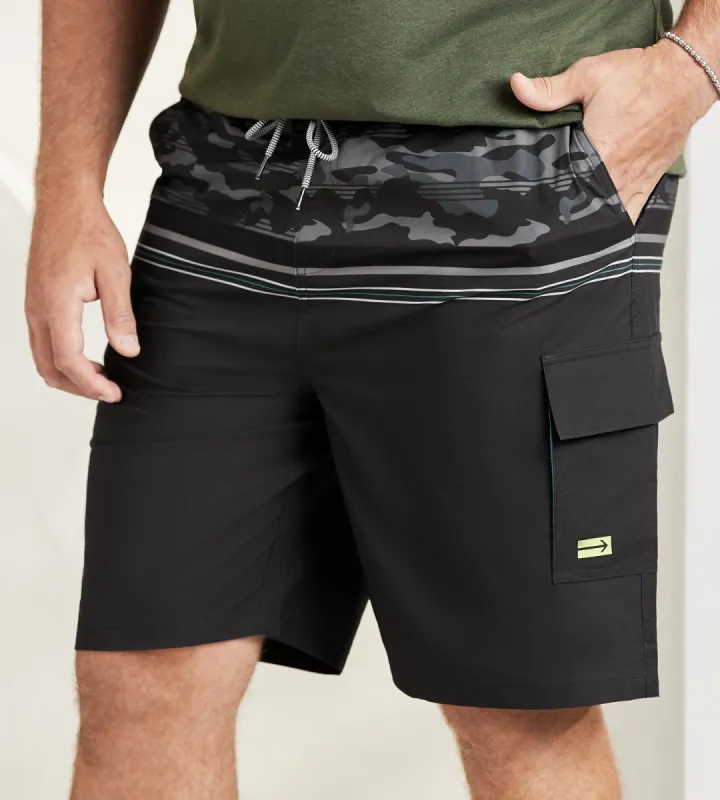 Camo Cargo Swim Shorts sold by Mr. Big and Tall