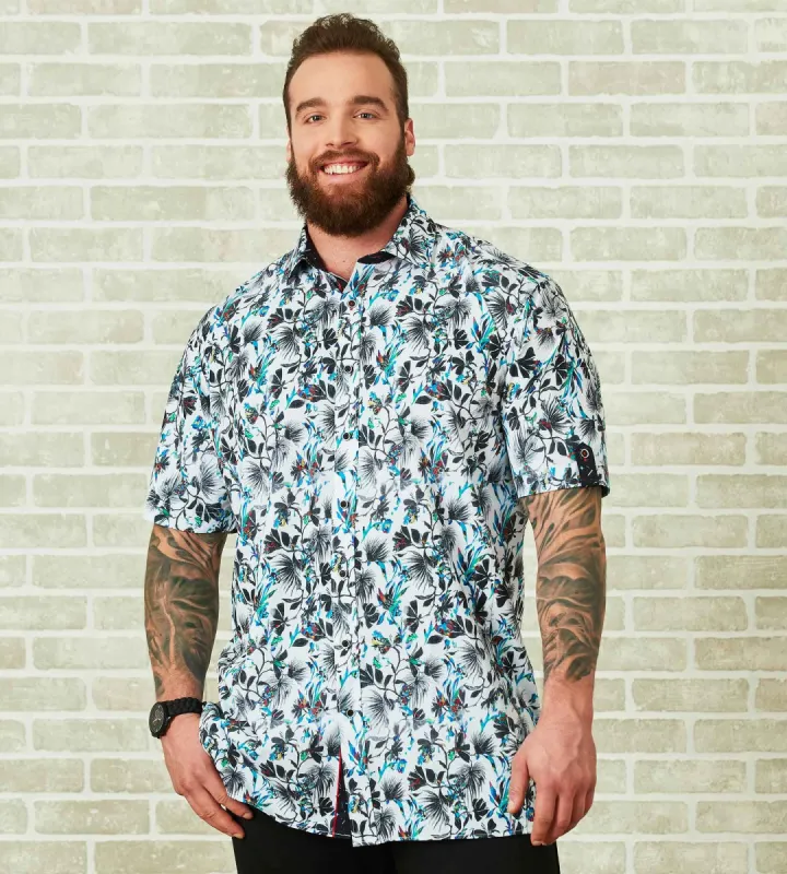 Floral Print Short Sleeve Sport Shirt sold by Mr. Big and Tall