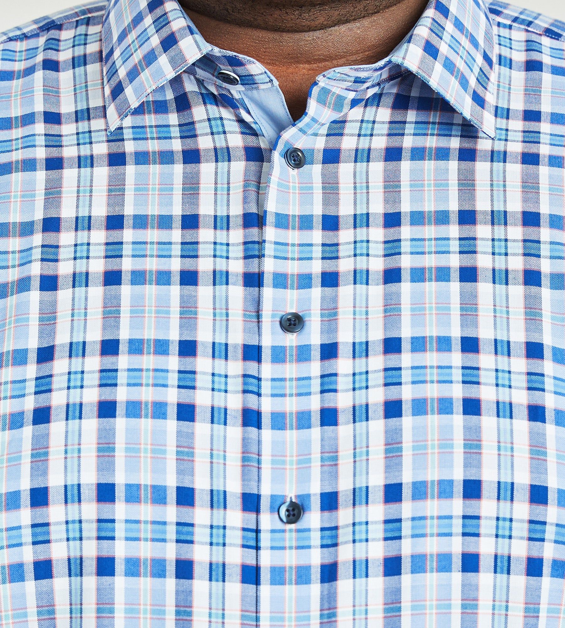 Easy Care Plaid Short Sleeve Sport Shirt sold by Mr. Big and Tall product image thumbnail 2