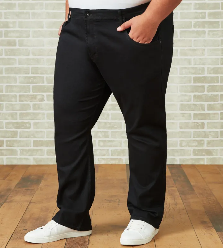 Straight Fit Five-Pocket Jeans sold by Mr. Big and Tall