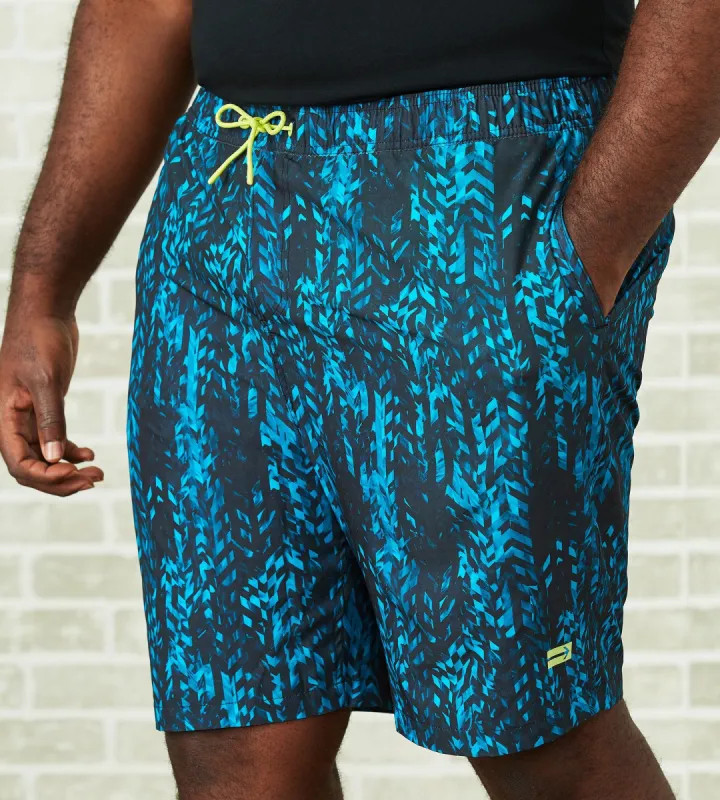 Zig Zag Pattern Swim Shorts sold by Mr. Big and Tall