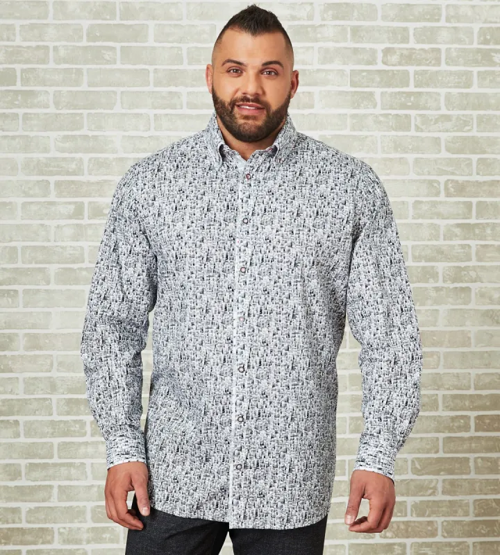 Non-Iron Double Collar Long Sleeve Sport Shirt sold by Mr. Big and Tall