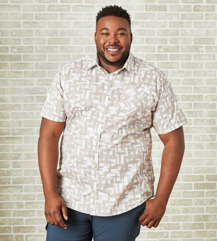 Cotton Geo Print Sport Shirt sold by Mr. Big and Tall