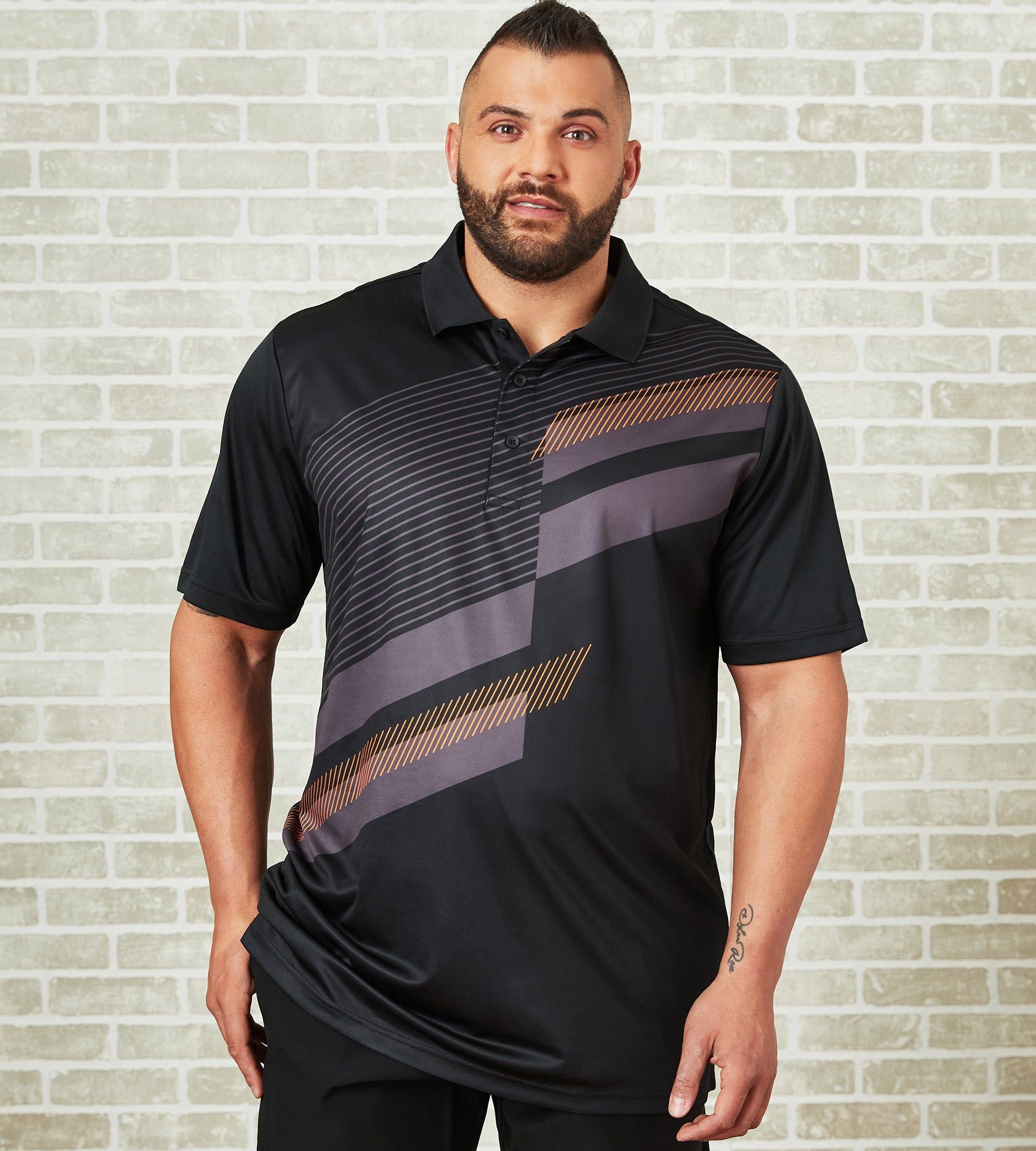Active Diagonal Stripe Polo sold by Mr. Big and Tall