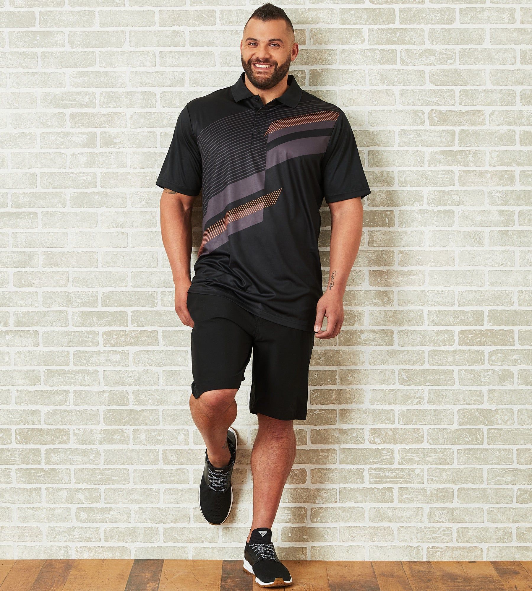 Active Diagonal Stripe Polo sold by Mr. Big and Tall product image thumbnail 3