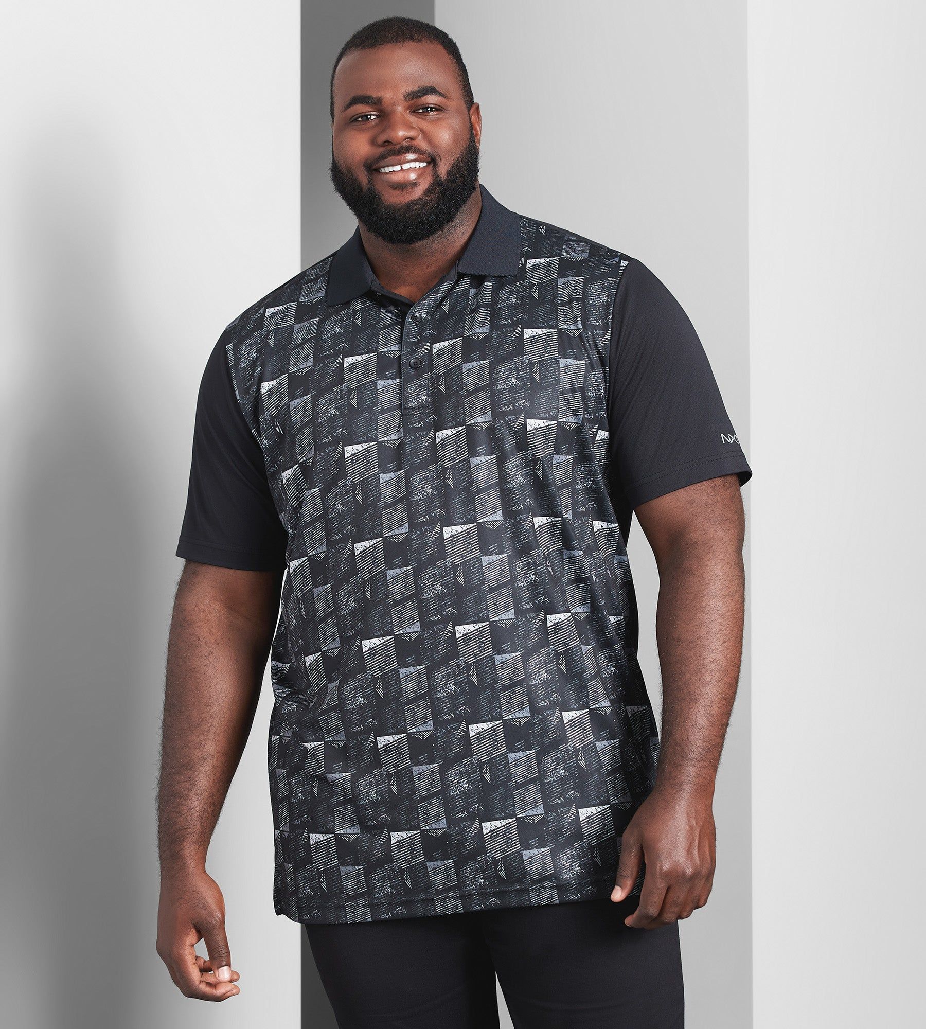 Active Geo Print Polo sold by Mr. Big and Tall