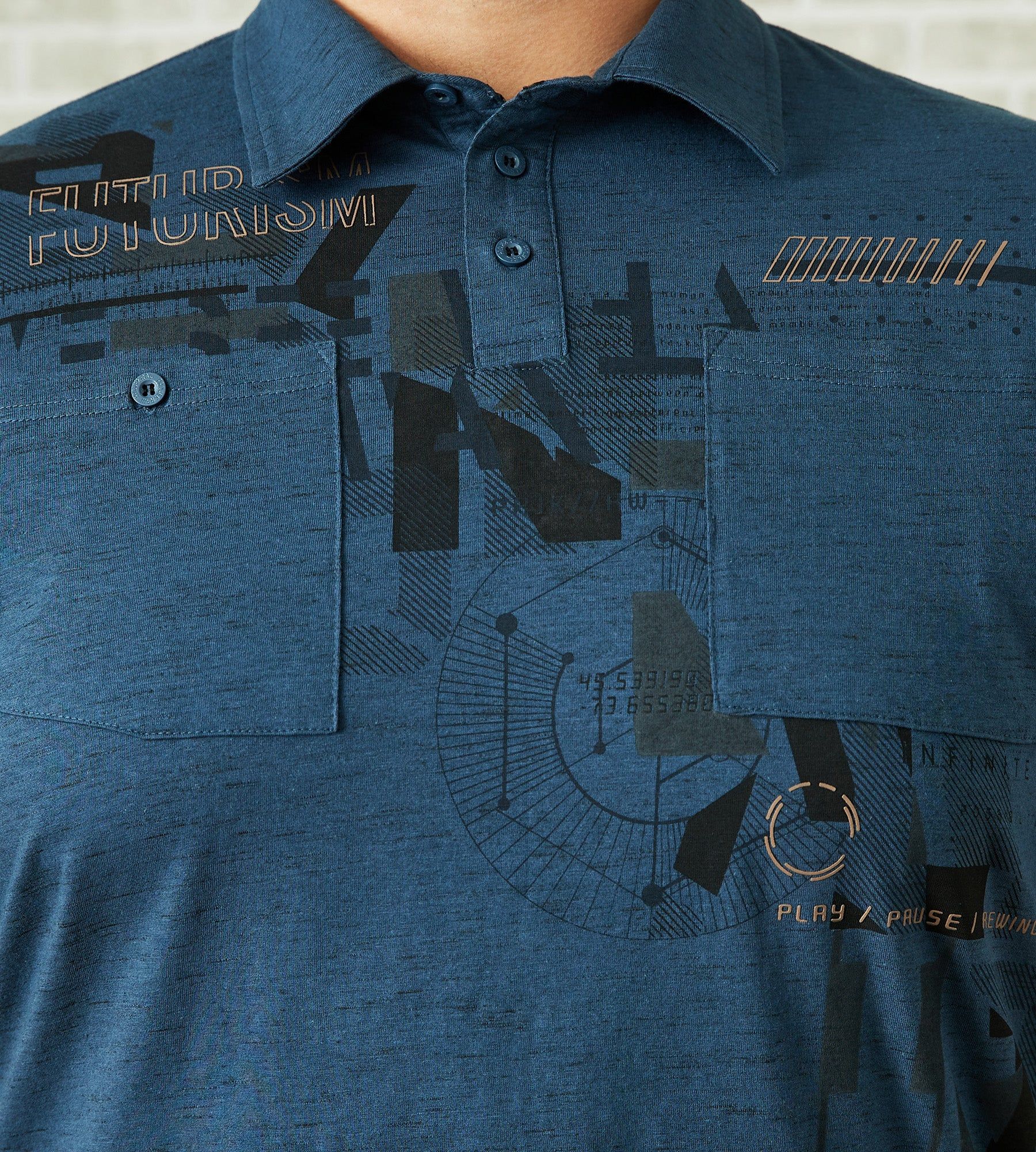 Graphic Polo Shirt sold by Mr. Big and Tall product image thumbnail 4