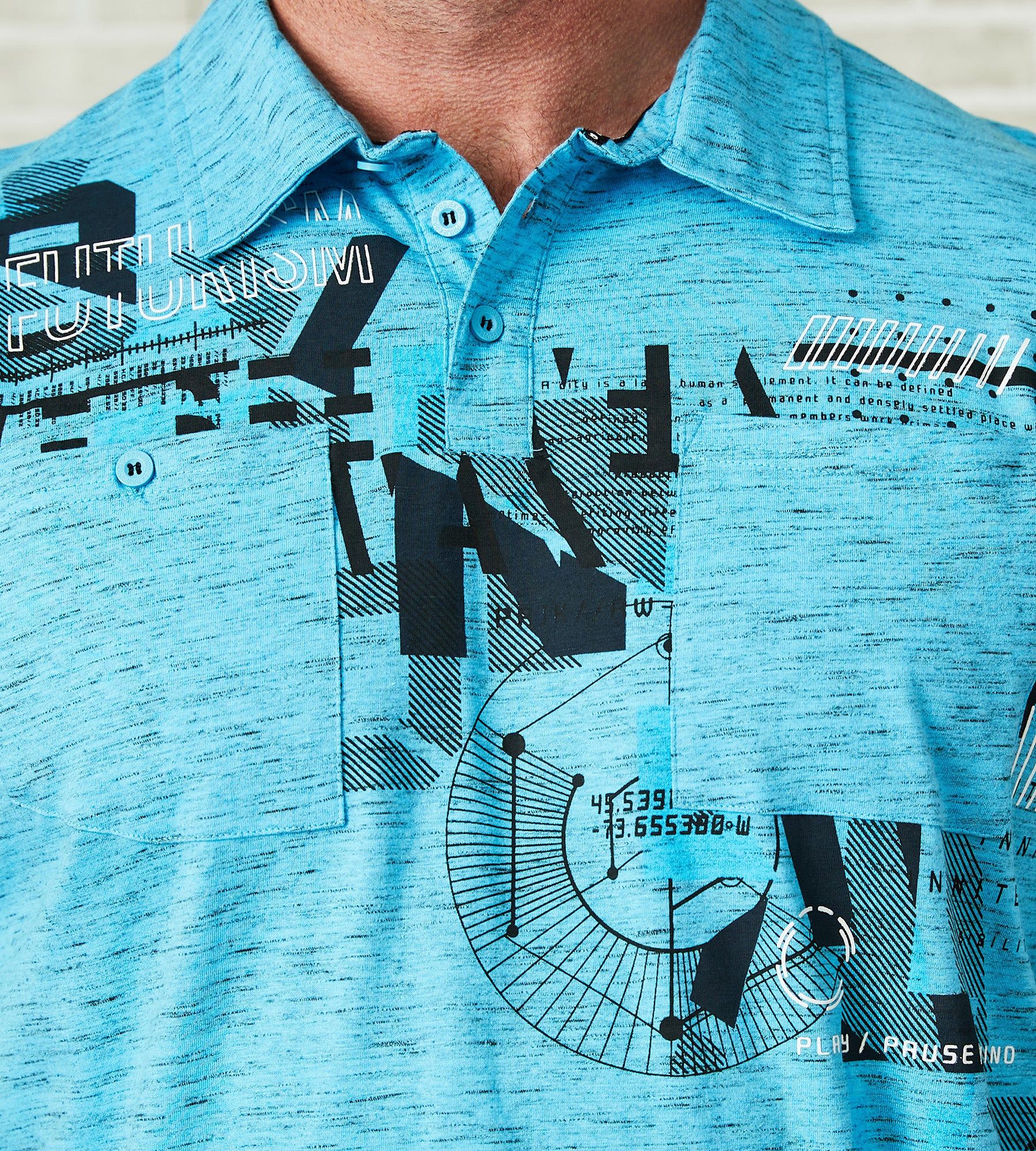 Graphic Polo Shirt sold by Mr. Big and Tall product image thumbnail 6