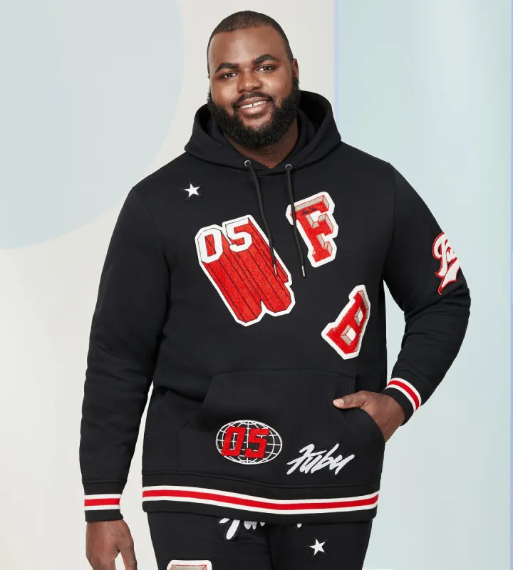 Patchwork Hoodie sold by Mr. Big and Tall