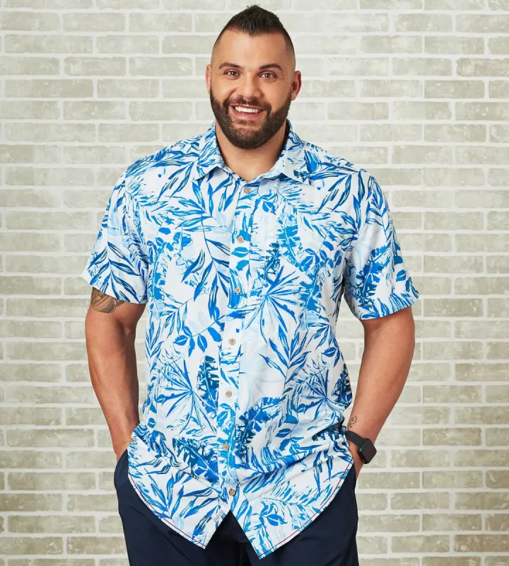 360° Stretch Floral Print Short Sleeve Sport Shirt sold by Mr. Big and Tall