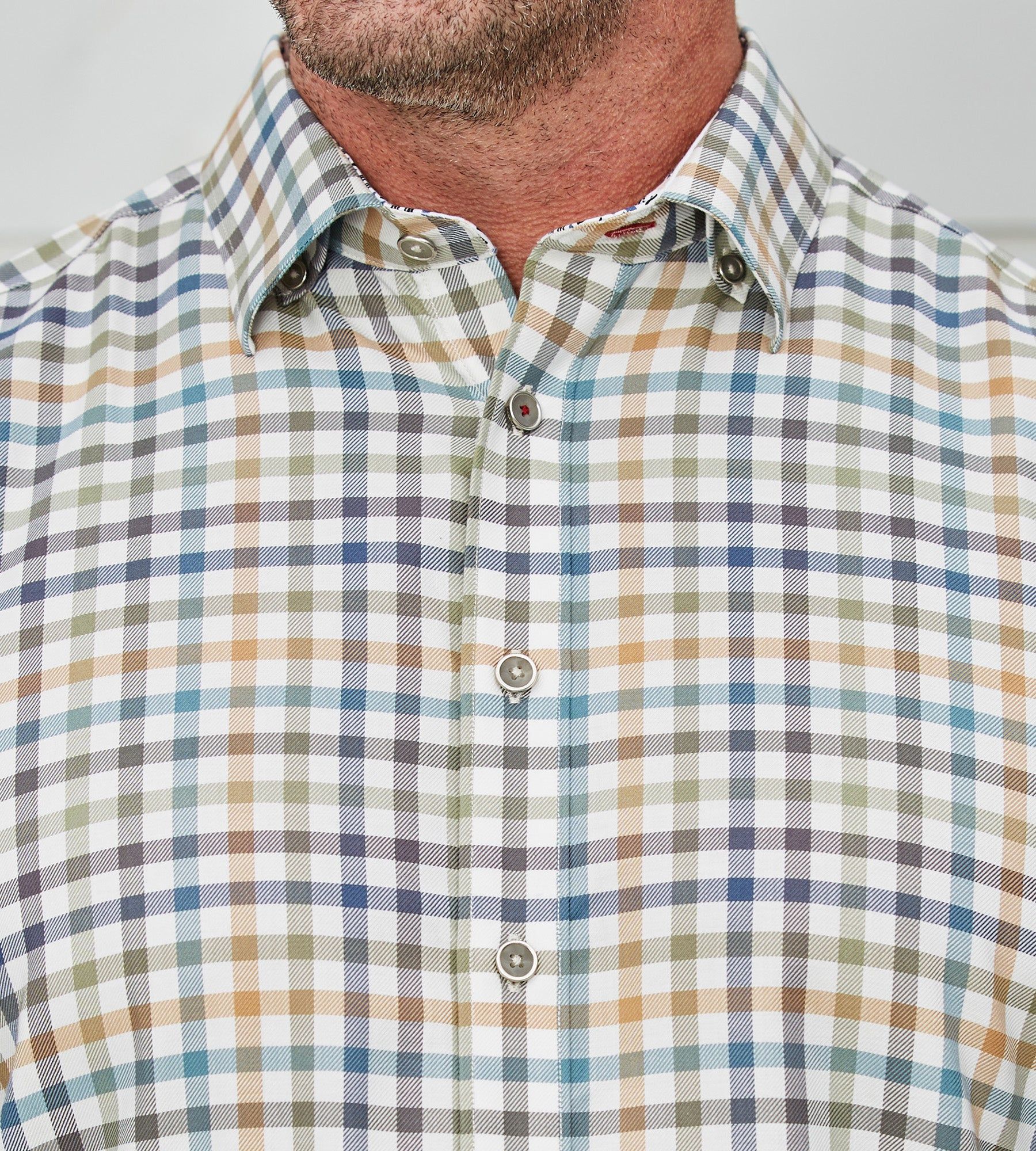 Non-Iron Check Long Sleeve Sport Shirt sold by Mr. Big and Tall product image thumbnail 2