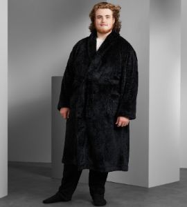 Tonal Plush Robe sold by Mr. Big and Tall