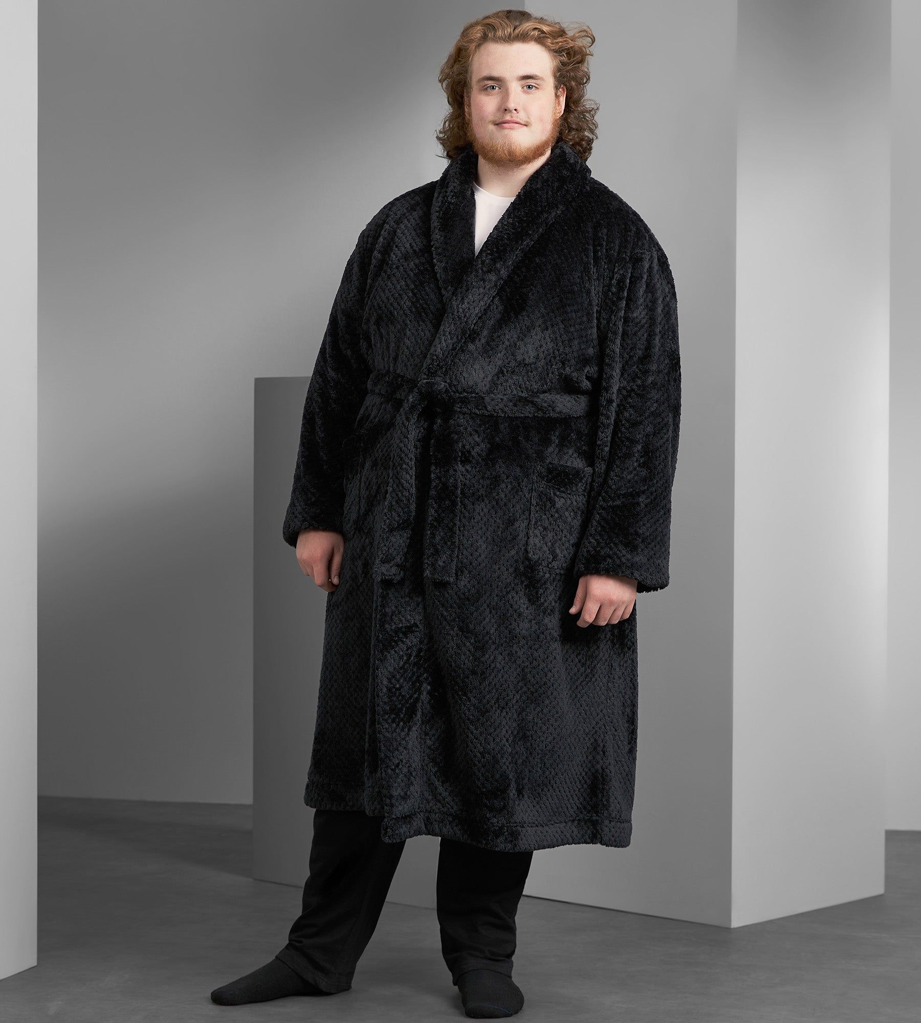 Tonal Plush Robe sold by Mr. Big and Tall