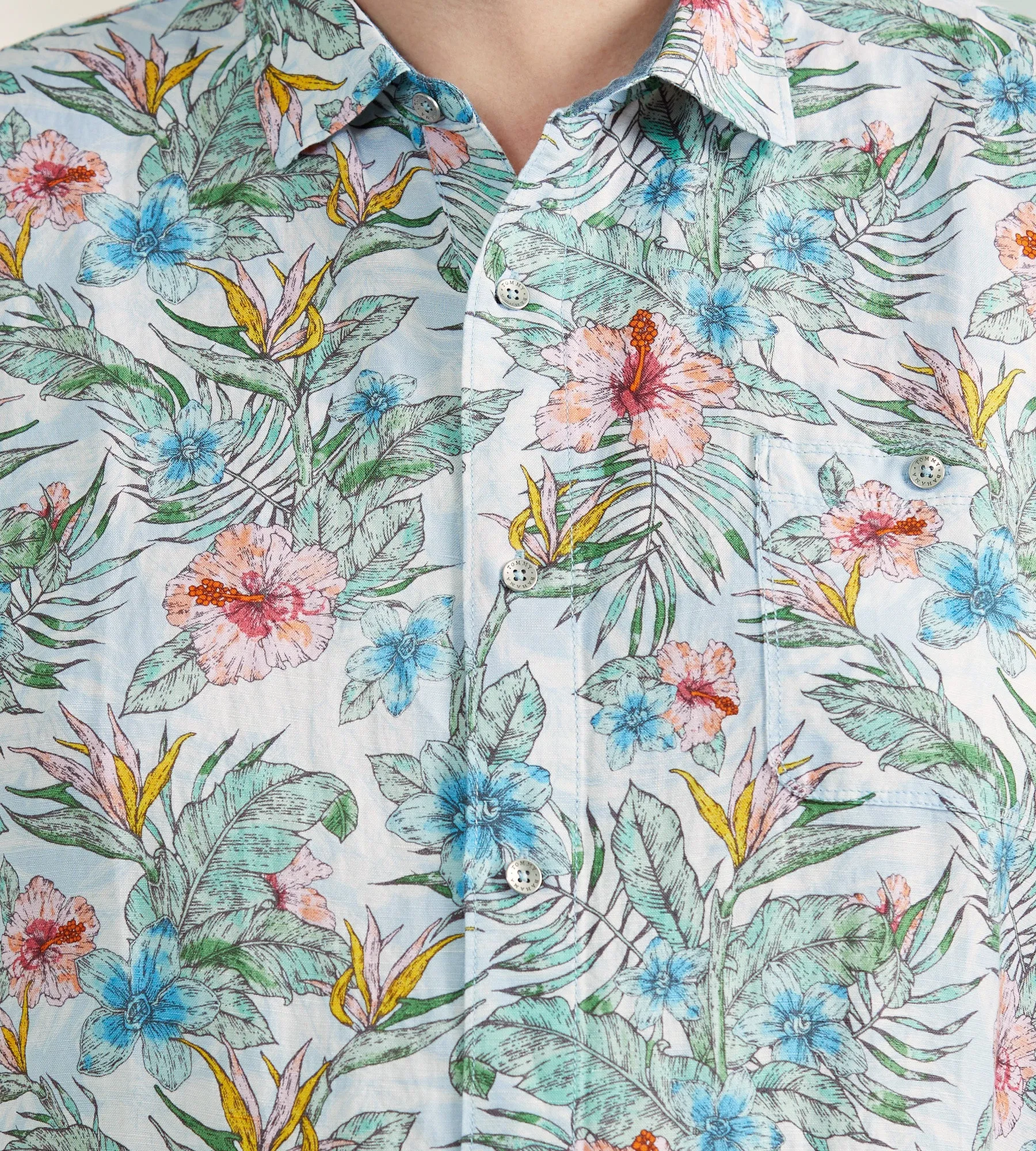 Floral Linen Sport Shirt sold by Mr. Big and Tall product image thumbnail 2