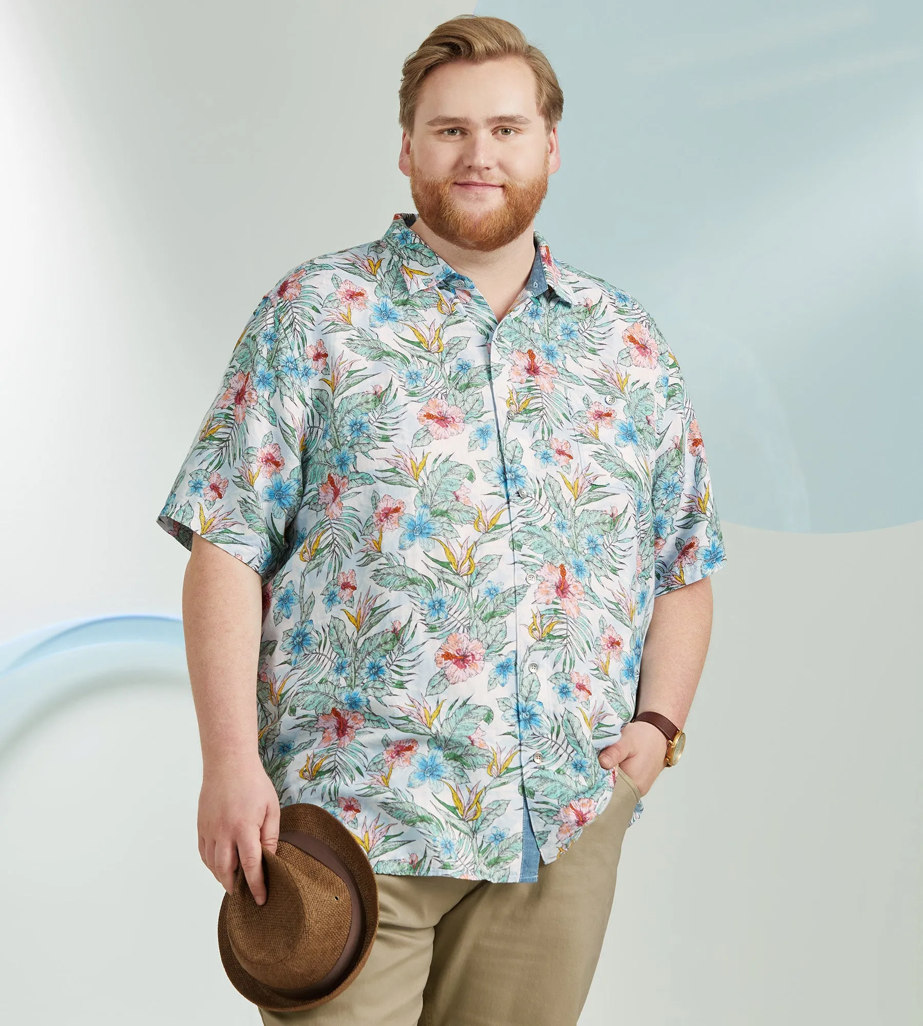Floral Linen Sport Shirt sold by Mr. Big and Tall