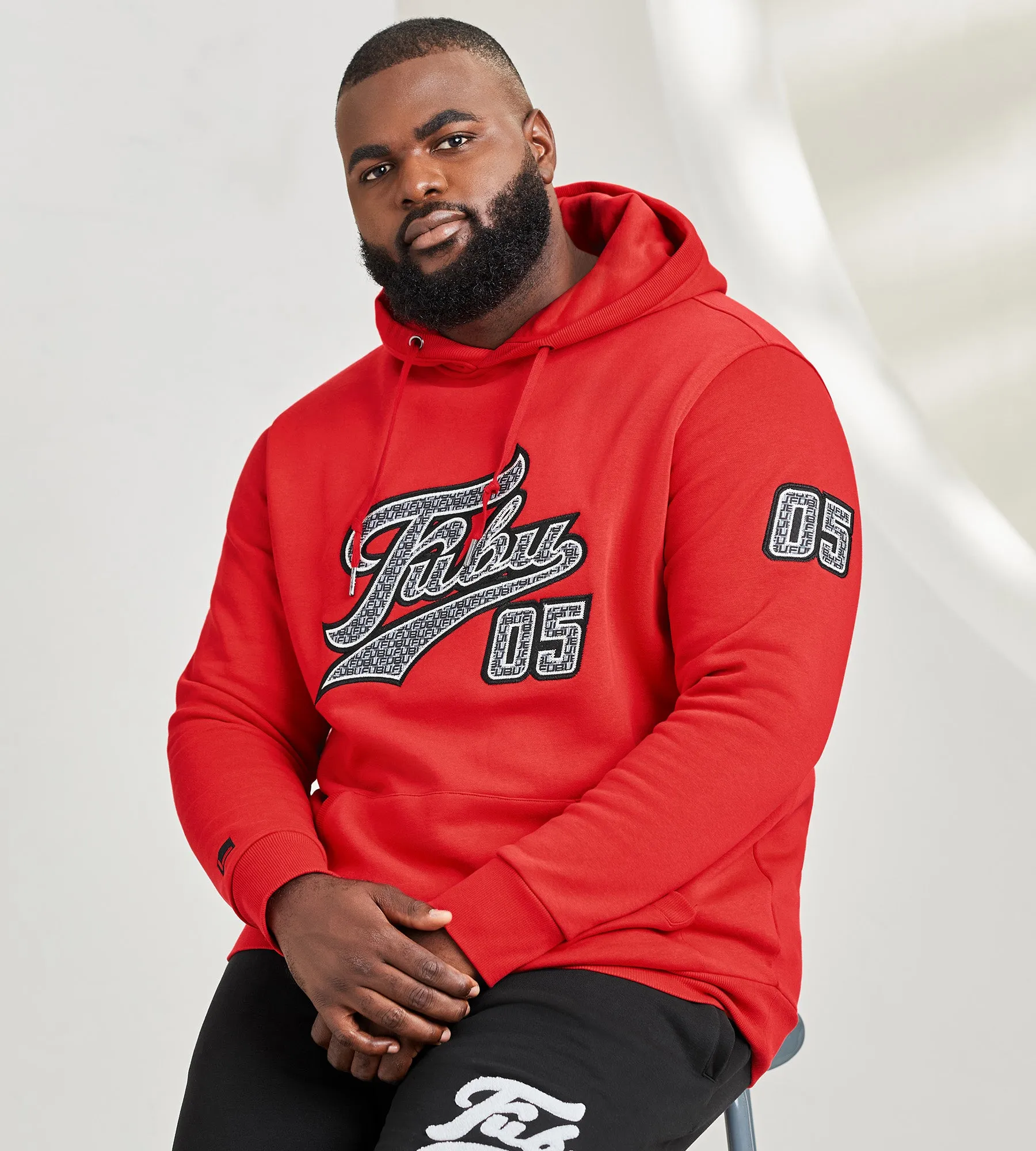 Varsity Logo Print Hoodie sold by Mr. Big and Tall