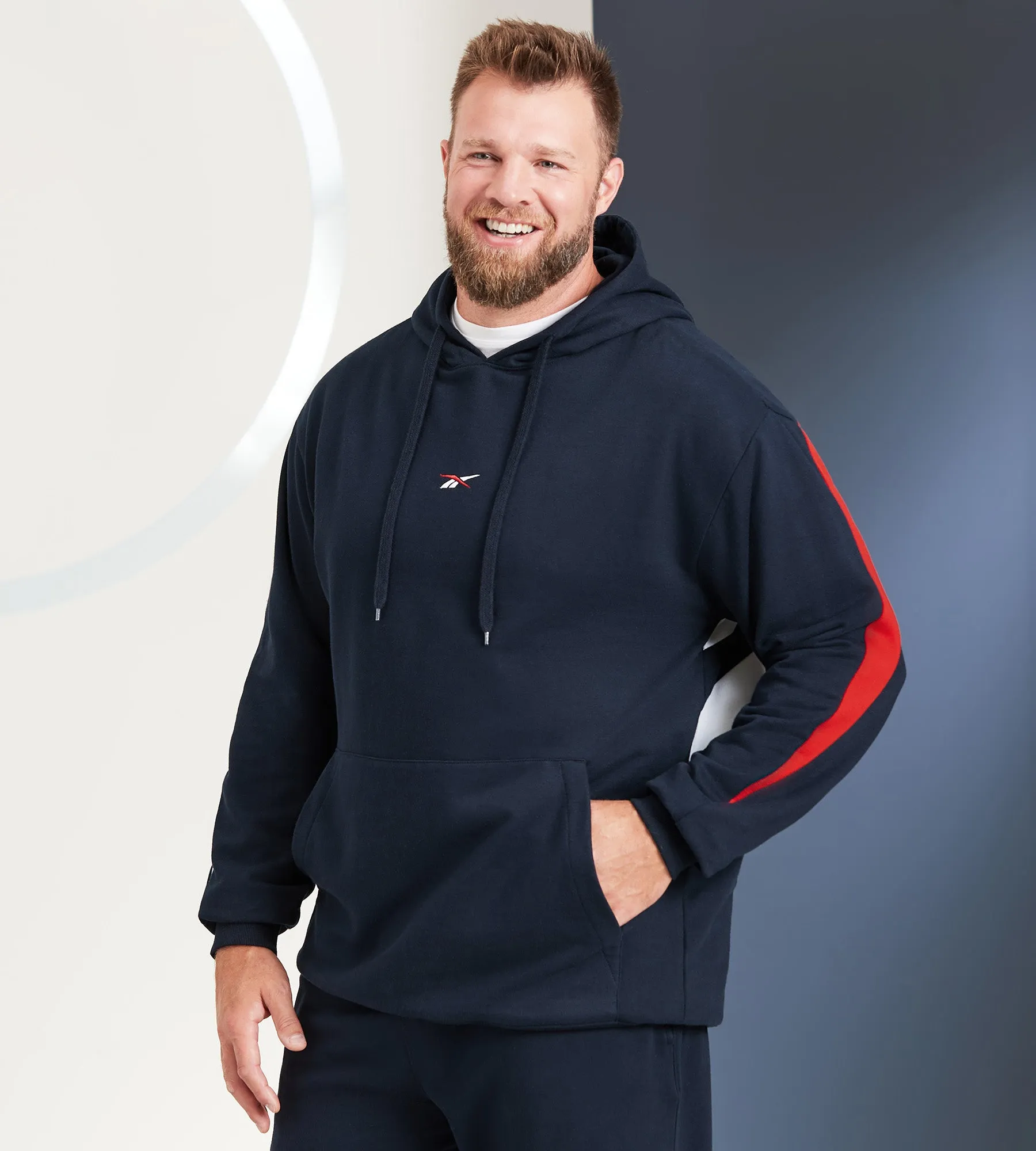 Contrast Back Pullover Hoodie sold by Mr. Big and Tall