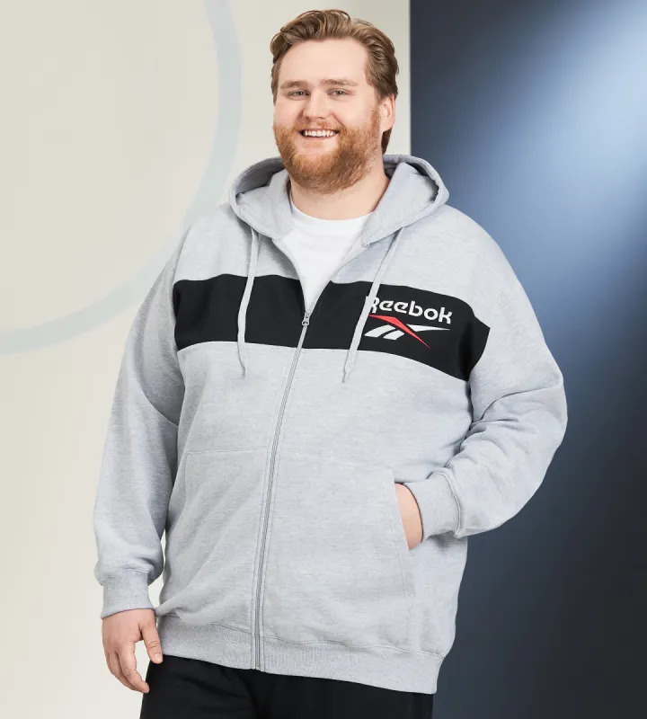 Contrast Chest Full Zip Hoodie sold by Mr. Big and Tall