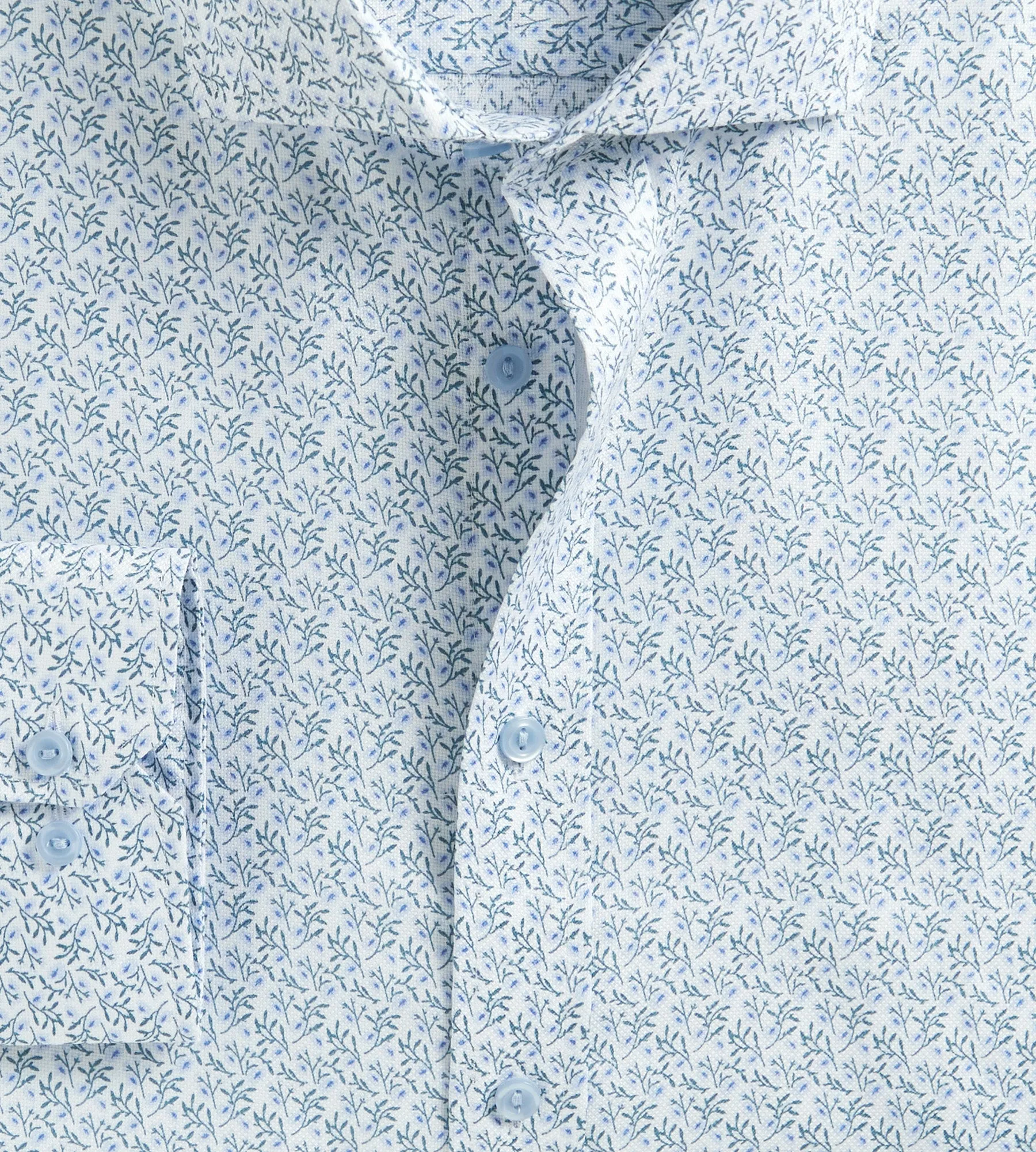Modern Fit Non-Iron Floral Dress Shirt sold by Mr. Big and Tall product image thumbnail 2