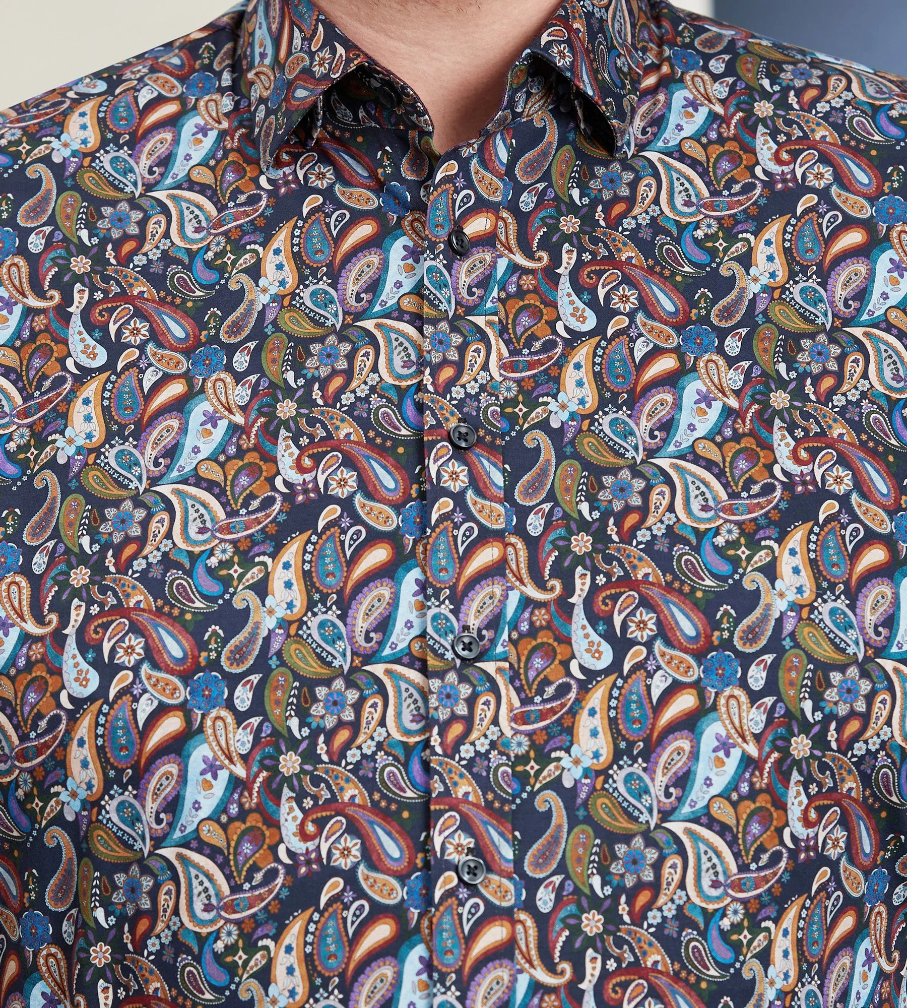 360° Stretch Paisley Shirt sold by Mr. Big and Tall product image thumbnail 2