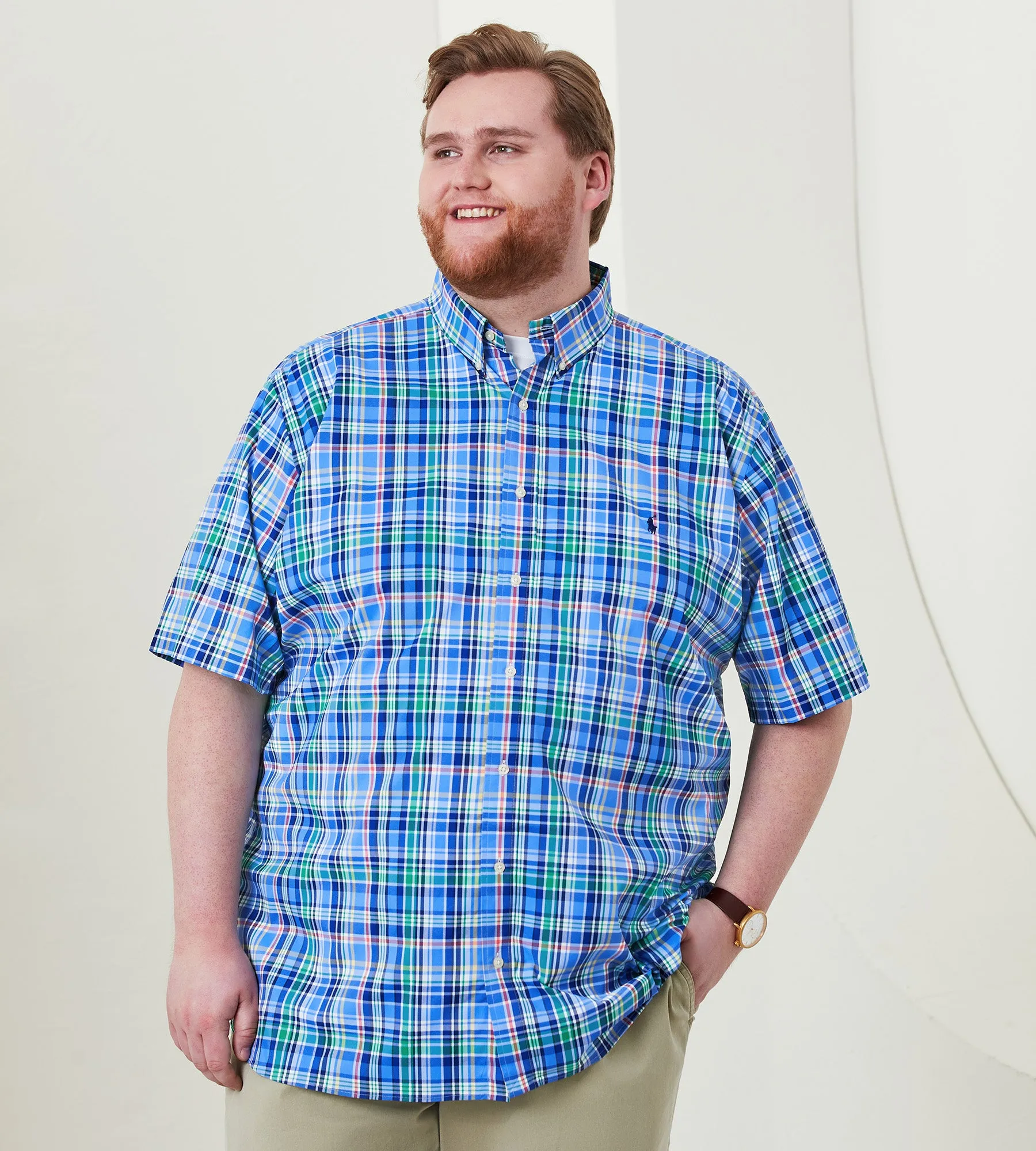 Stretch Plaid Sport Shirt sold by Mr. Big and Tall product image thumbnail 3