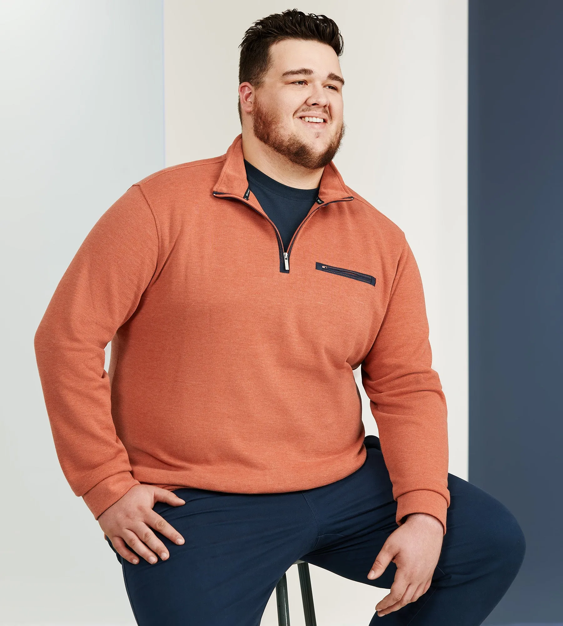 1/4 Zip Pullover sold by Mr. Big and Tall product image thumbnail 4