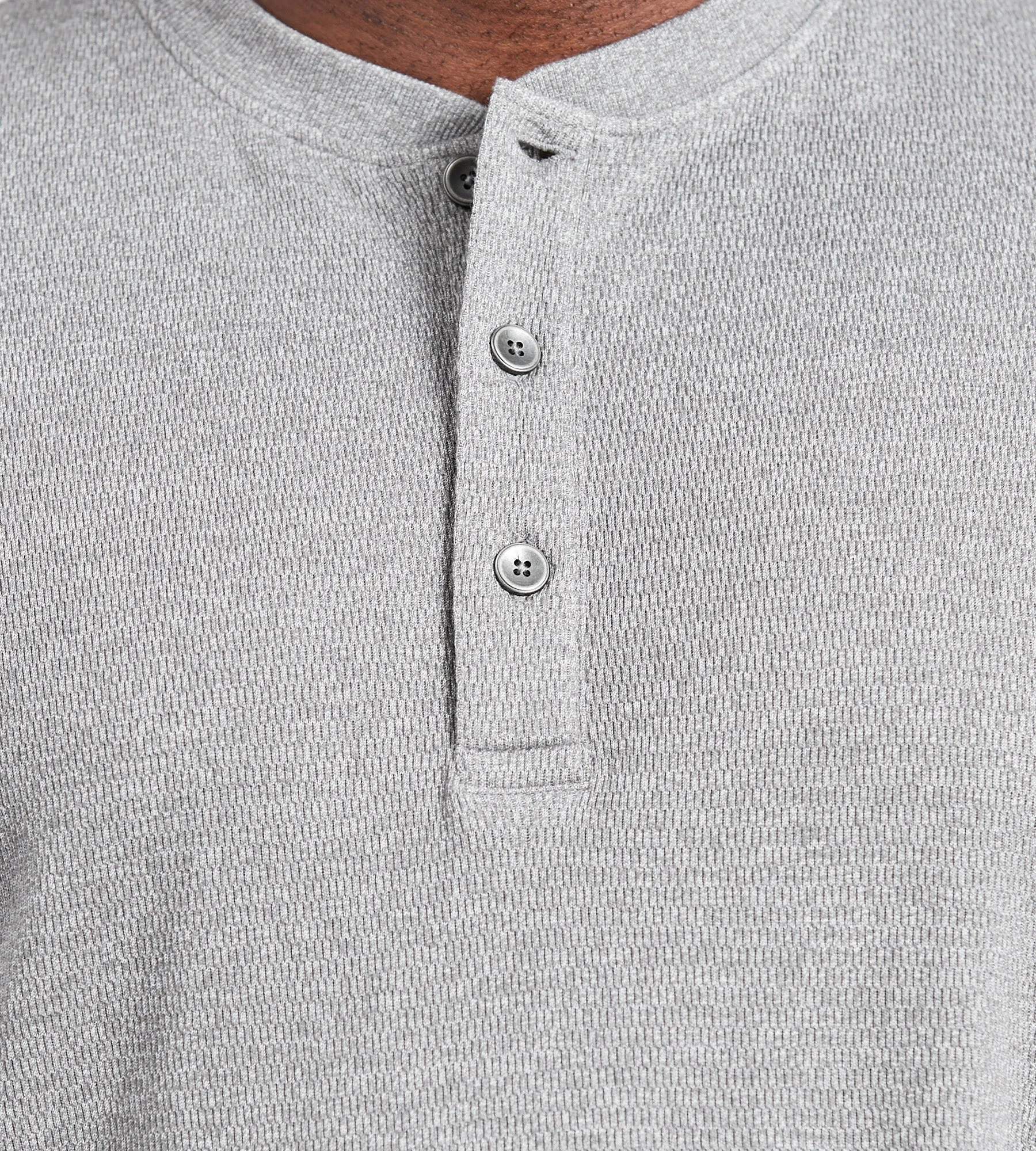 Long Sleeve Waffle Henley sold by Mr. Big and Tall product image thumbnail 2