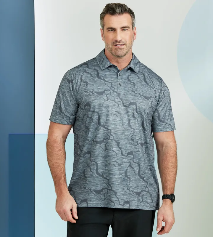 Active Cracked Print Polo sold by Mr. Big and Tall