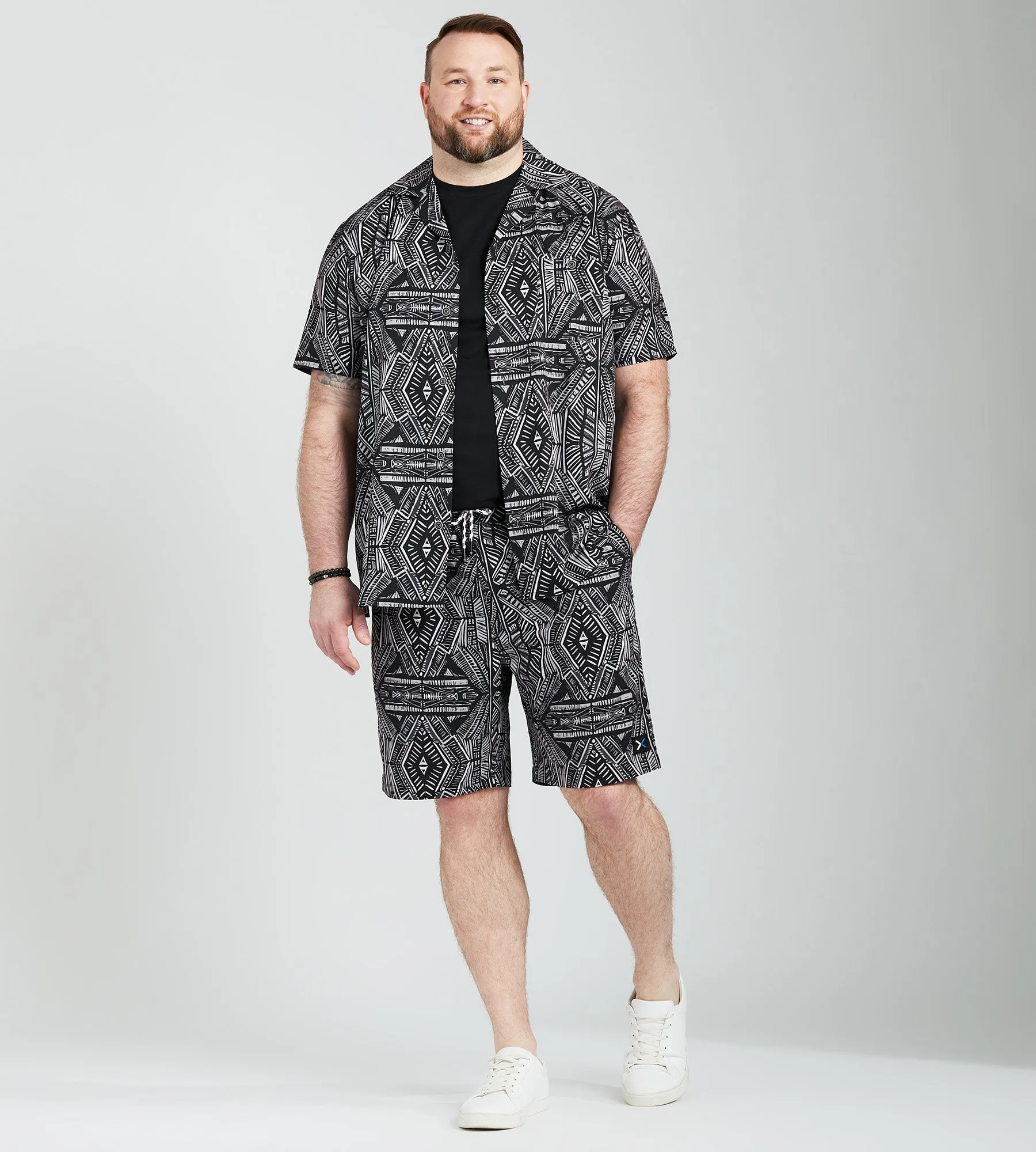 Aztec Print Resort Shirt sold by Mr. Big and Tall product image thumbnail 3