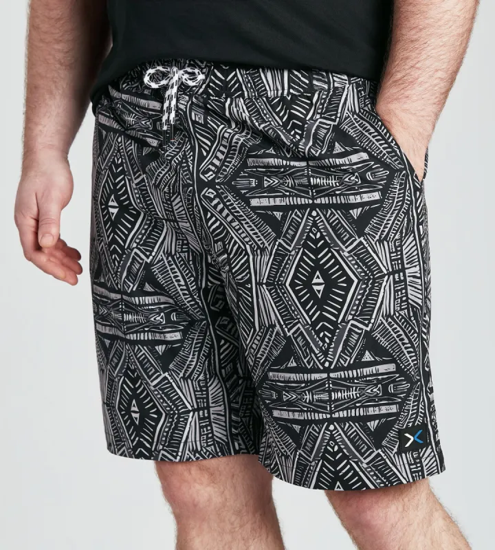 Aztec Print Swim Shorts sold by Mr. Big and Tall