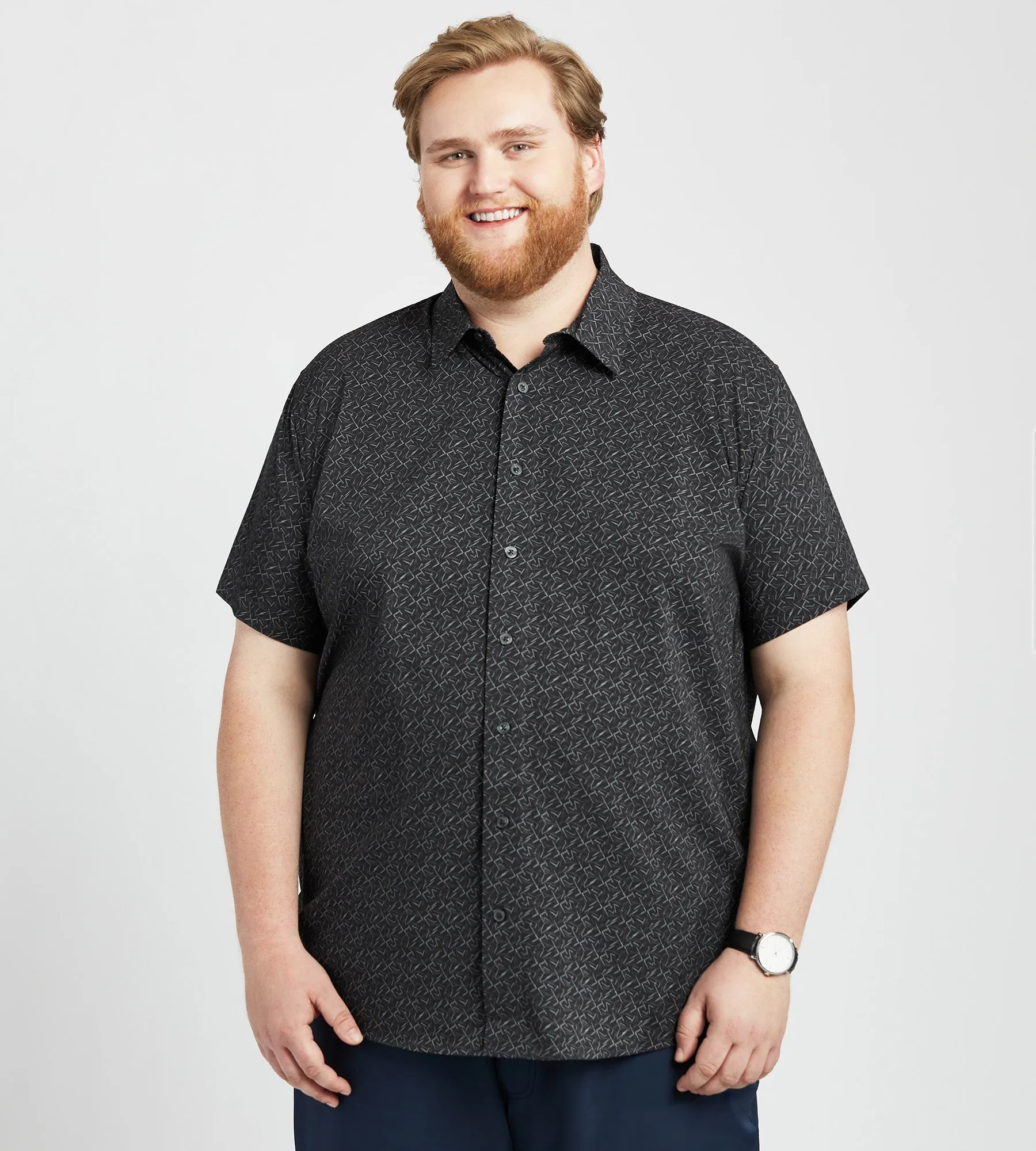 Allover Geo Print Sport Shirt sold by Mr. Big and Tall