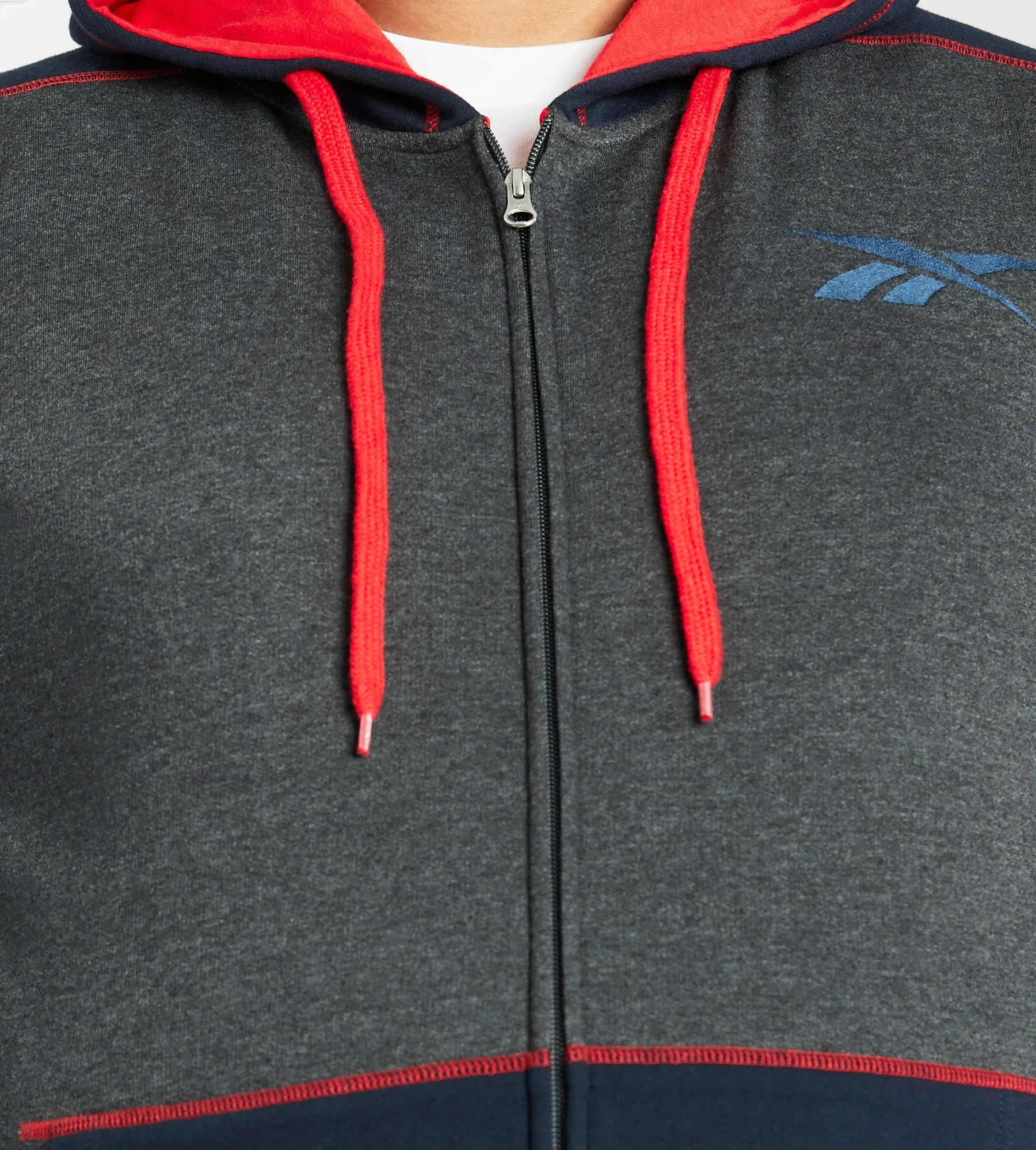 Colour Block Full Zip Hoodie sold by Mr. Big and Tall product image thumbnail 2