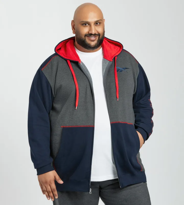 Colour Block Full Zip Hoodie sold by Mr. Big and Tall