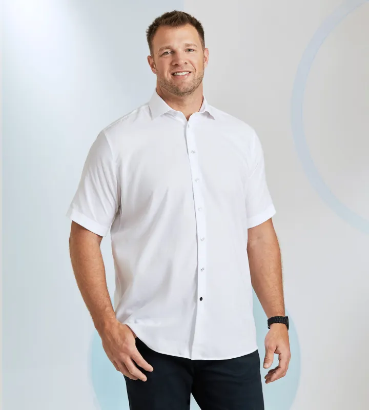 Short Sleeve Tonal Jacquard Casual Shirt sold by Mr. Big and Tall