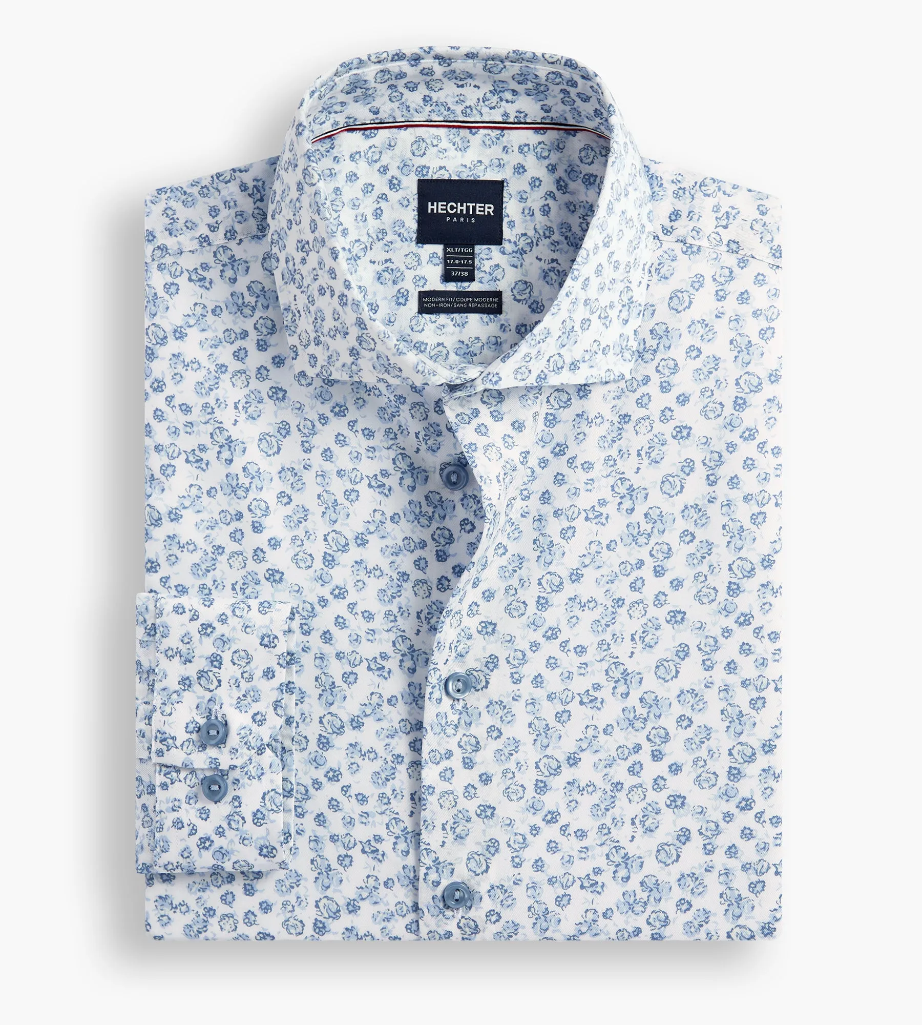 Modern Fit Non-Iron Floral Print Dress Shirt sold by Mr. Big and Tall