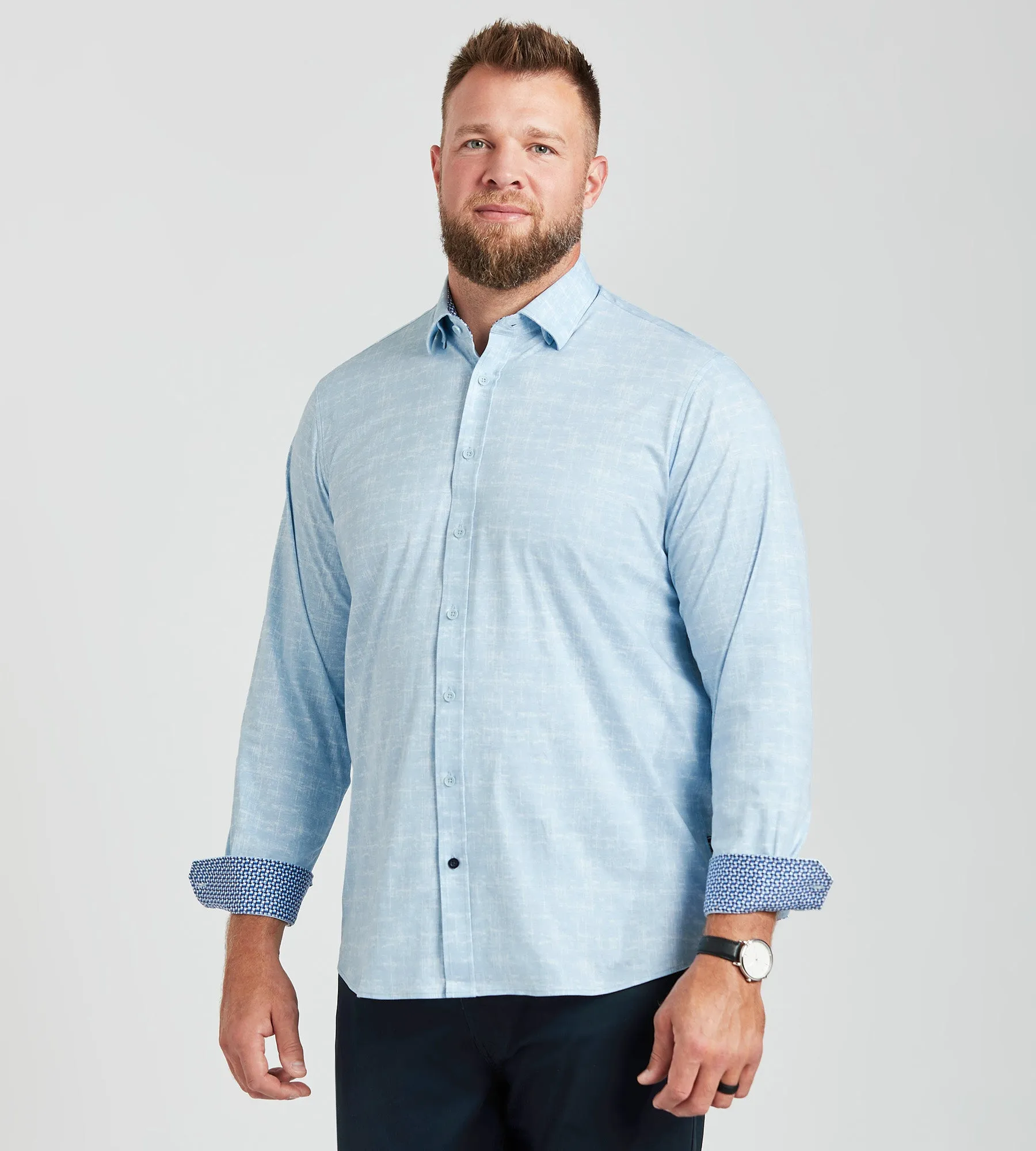 Texture Print Casual Shirt sold by Mr. Big and Tall