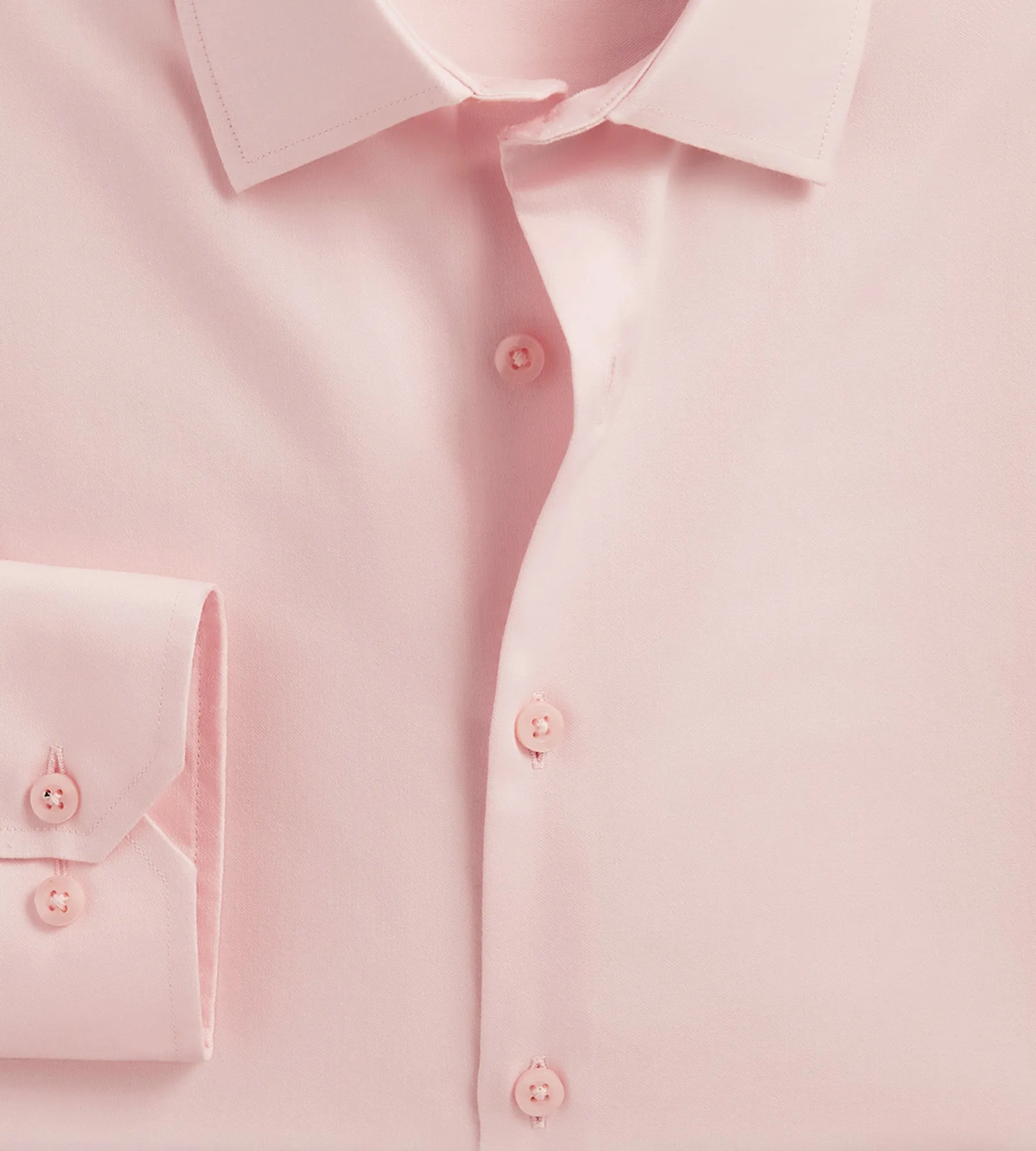 Classic Fit Non-Iron Sateen Dress Shirt sold by Mr. Big and Tall product image thumbnail 4
