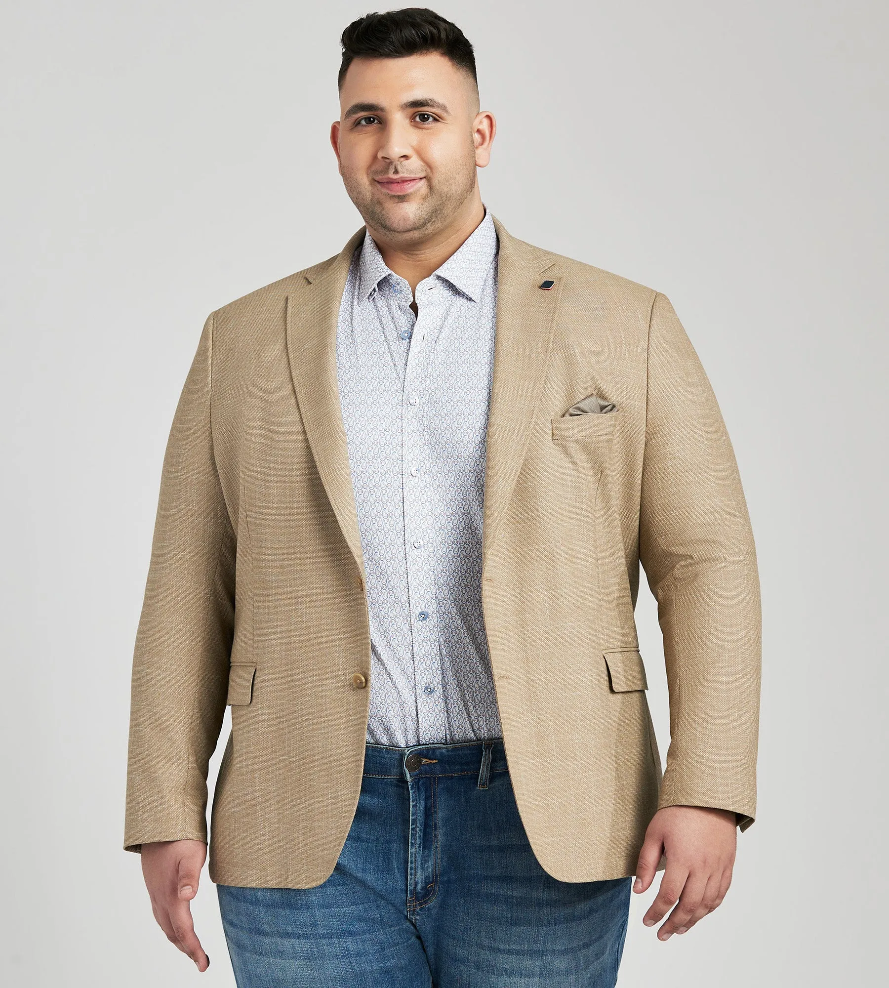 Modern Fit Solid Woven Sport Jacket sold by Mr. Big and Tall